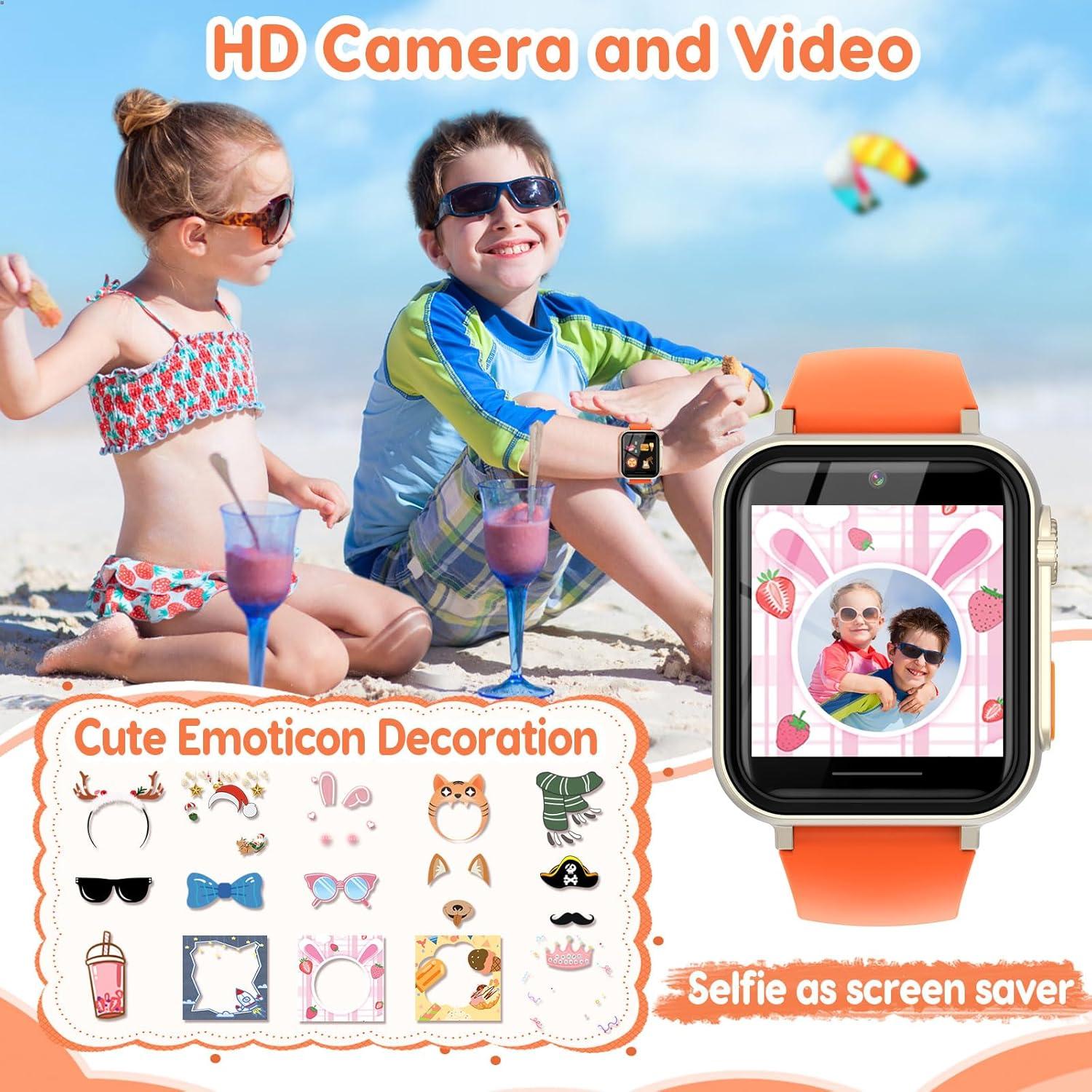 Reloj Inteligente CJC para Niños 4-12 Años con Juegos y Cámara