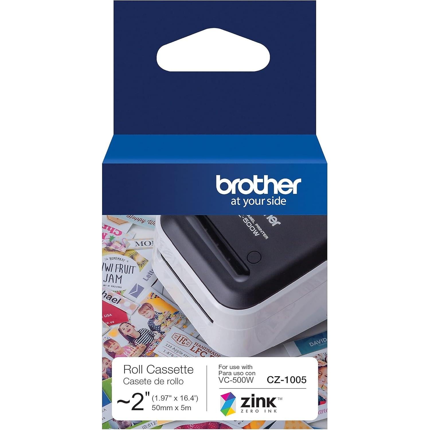 Rollo de Etiquetas Brother CZ-1005 50 mm x 5 m ZINK