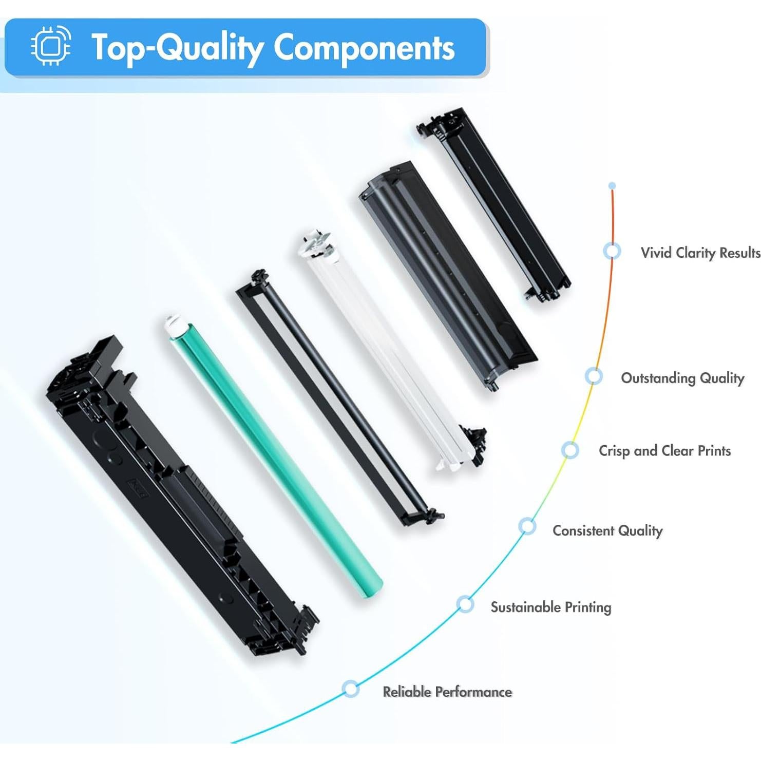 TN229 TN229XL MFC-L3780CDW MFC-L3720CDW Toner Cartridges: Compatible for Brother HL-L3280CDW HL-L3220CDW TN-229XL TN 229XL 229 TN-229XLBK/C/M/Y HL-L3300CDW HL-L3295CDW Printer 4 Pack High Yield