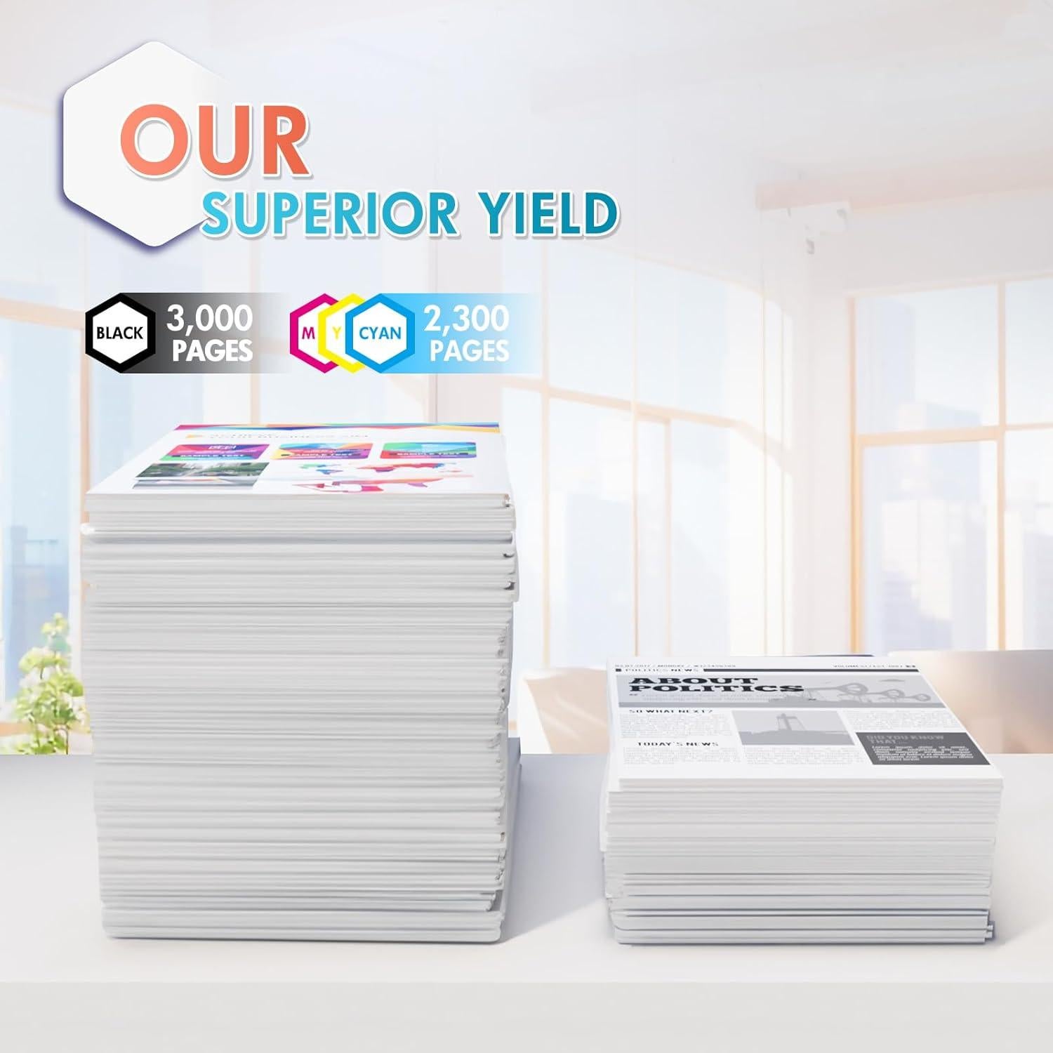 Cartuchos de Tóner TN229XL Compatible Brother - Paquete de 4