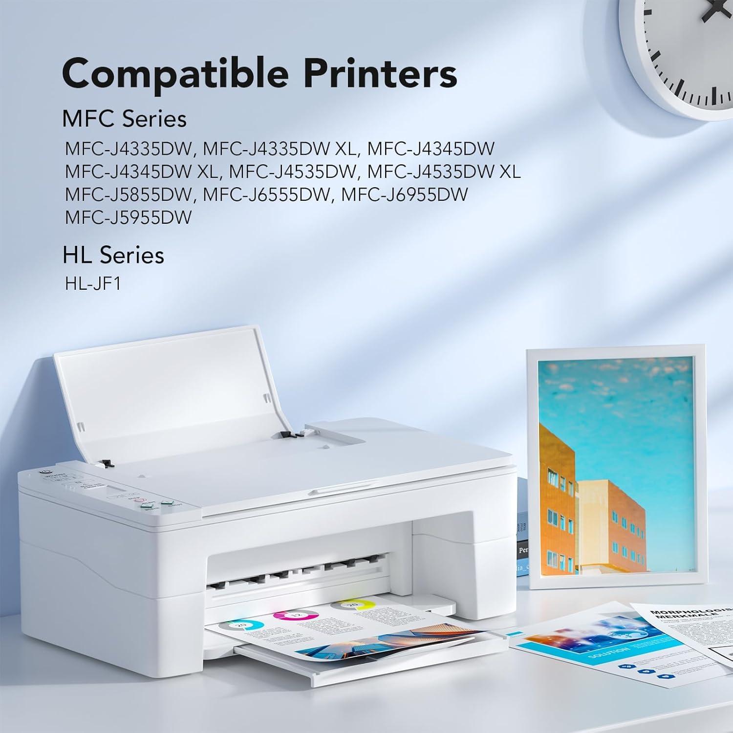 Cartuchos de tinta Colorfly LC406XL para impresora Brother - 4 unidades