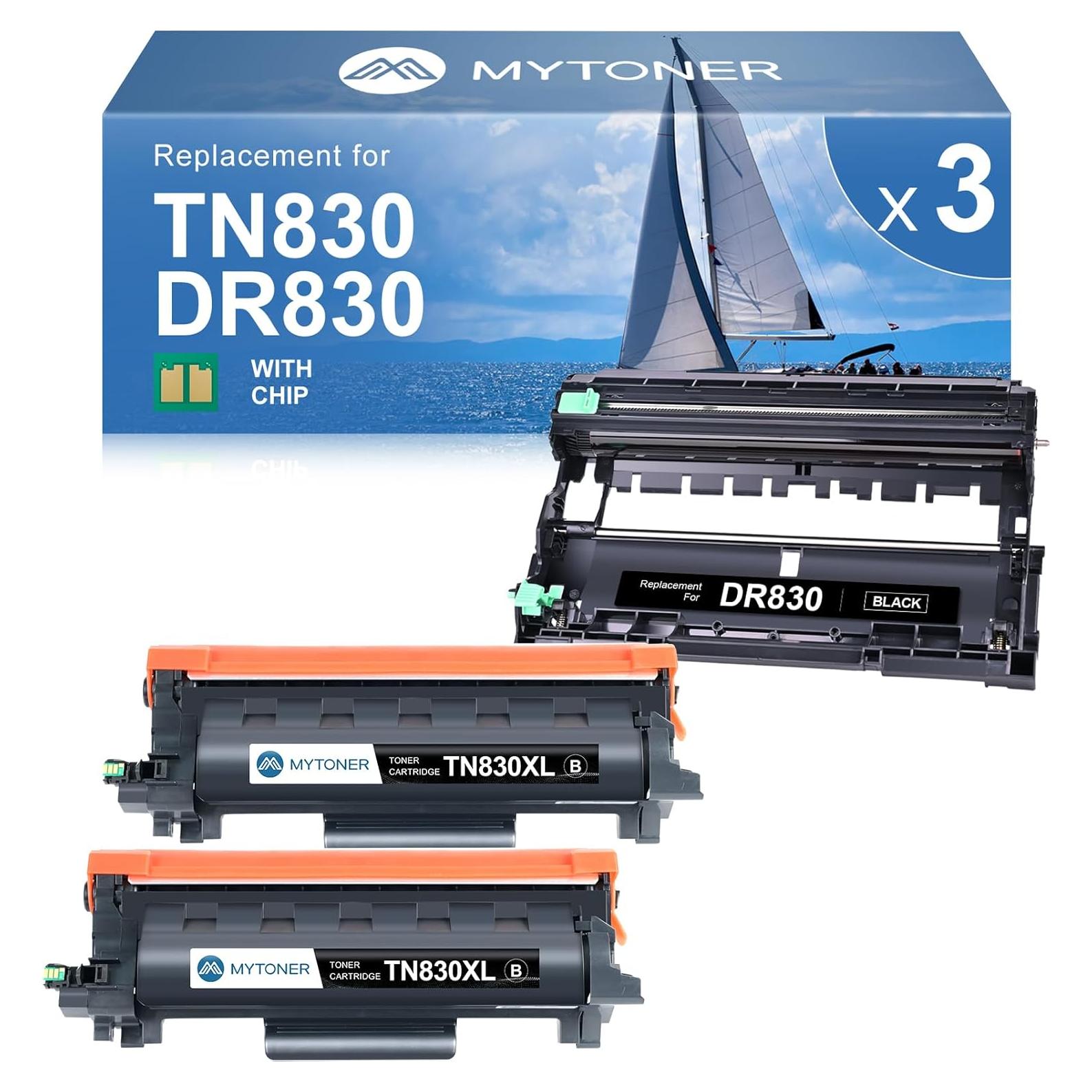 Cartucho de Tóner MYTONER TN830XL y Tambor DR830 Compatible