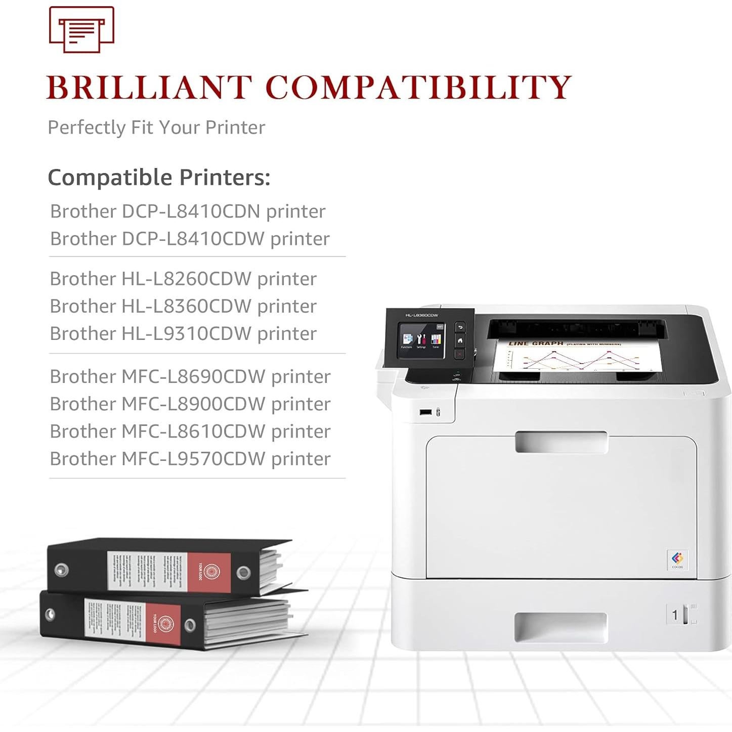 Cartucho de Tóner Alto Rendimiento Toner Kingdom TN436 TN433 para Brother