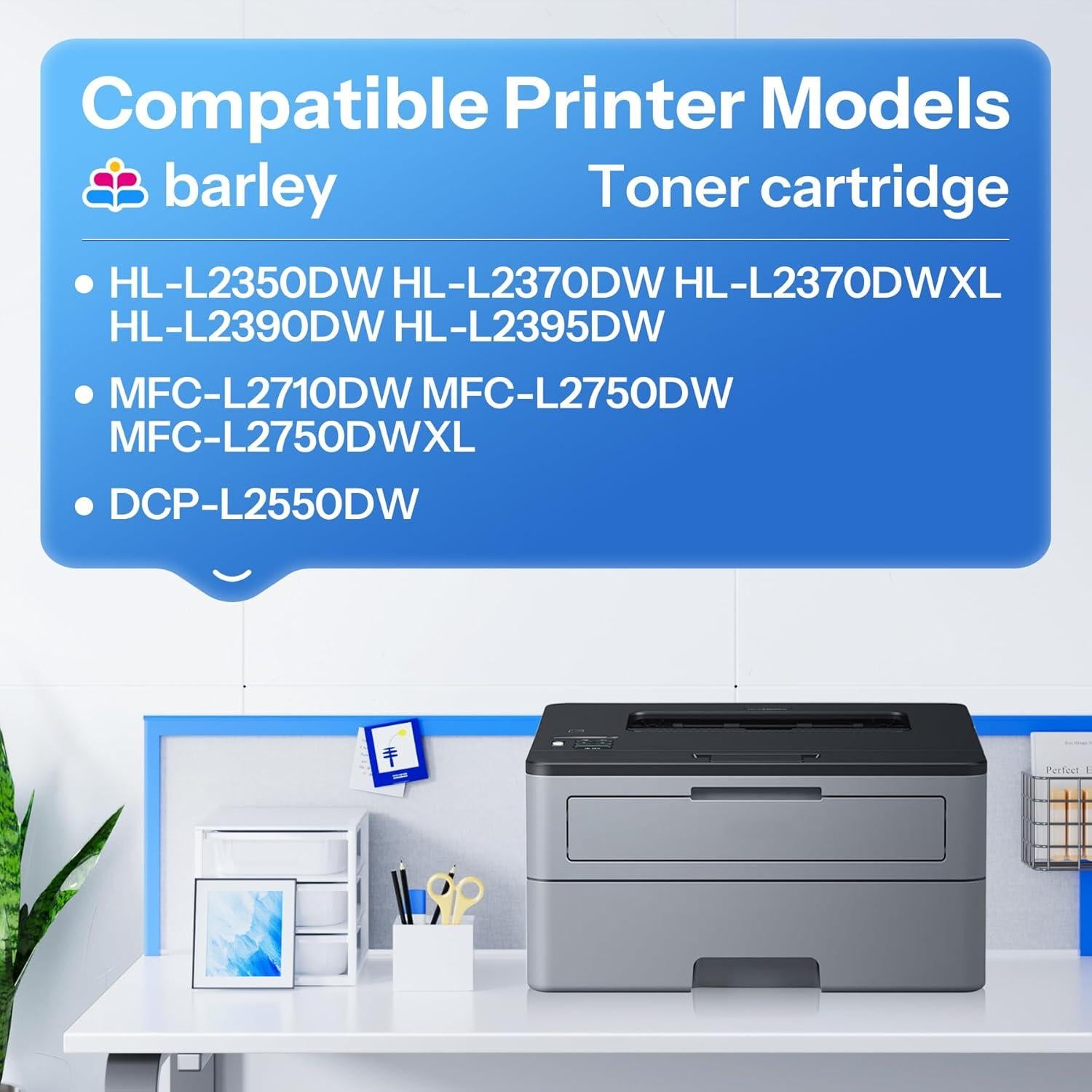 Cartucho de Tóner Negro Alto Rendimiento Barley TN-760 (2 Pzs)