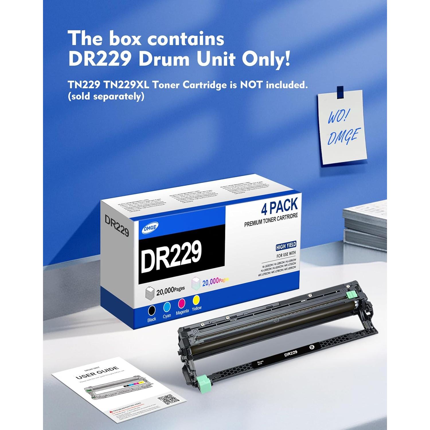 Unidad de tambor DR229CL DMGE para Brother HL-L3280CDW