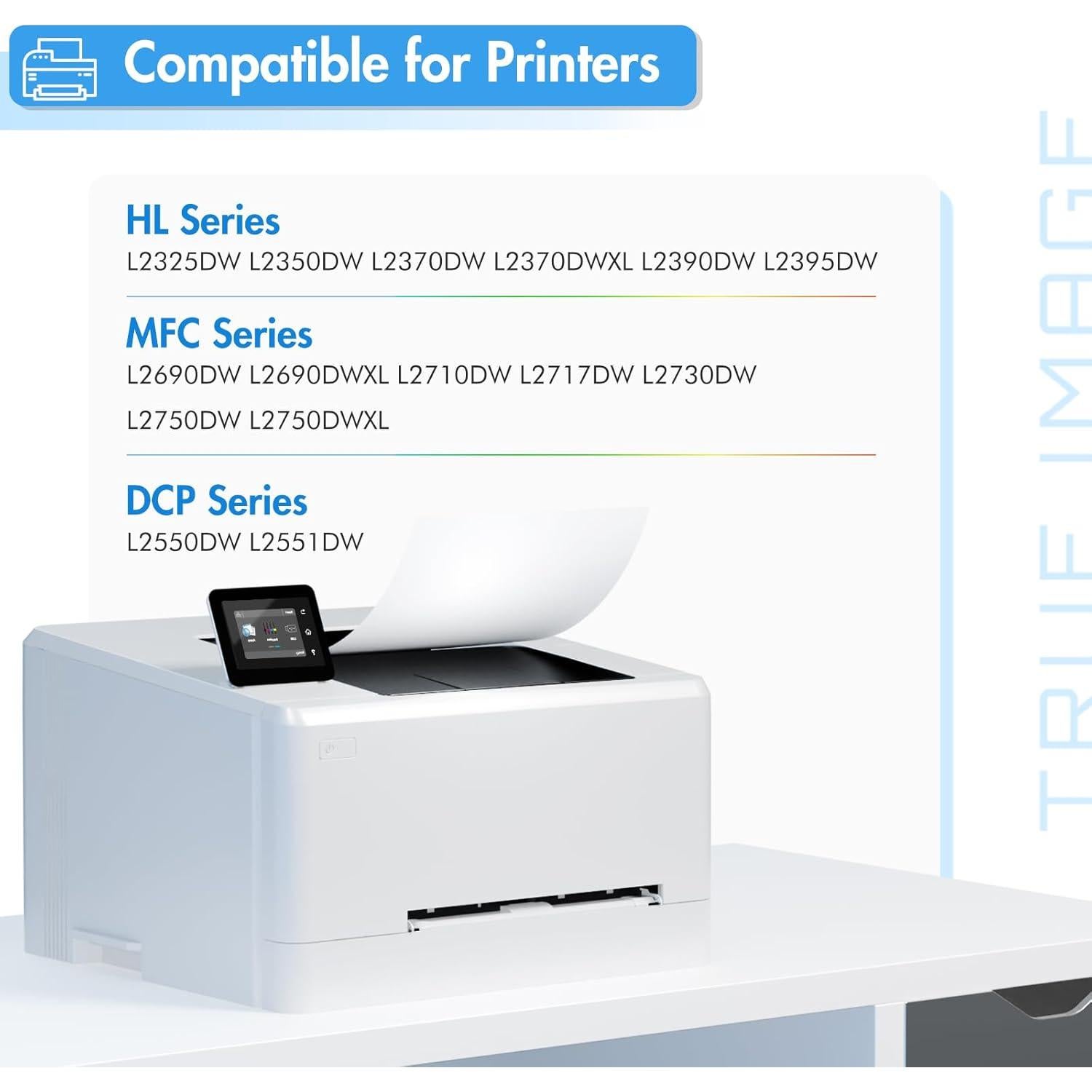 Tóner TN760 Negro Compatible Brother TN730 - 4 Paquetes