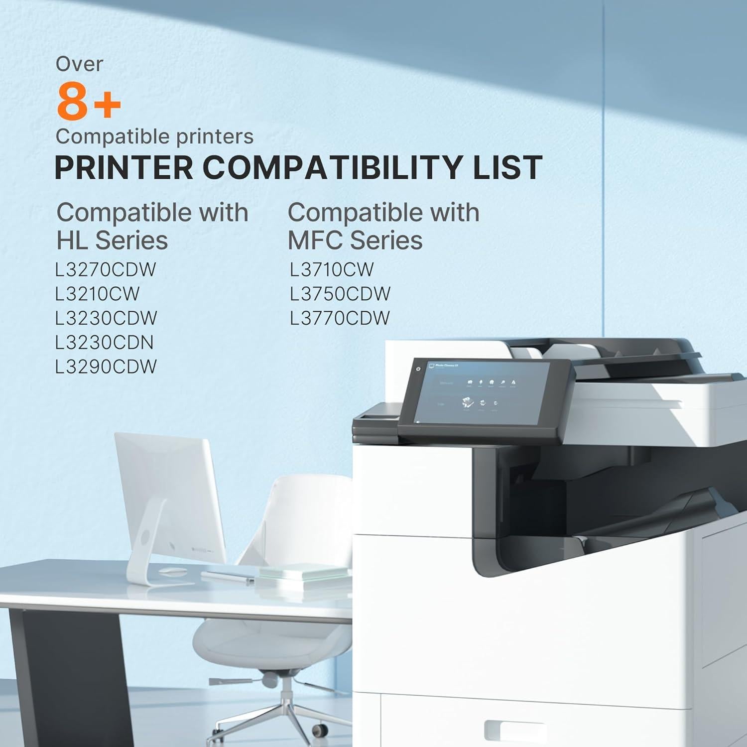 Cartucho de Tóner E-Z Ink TN227 Compatible 4 Paquete para Brother