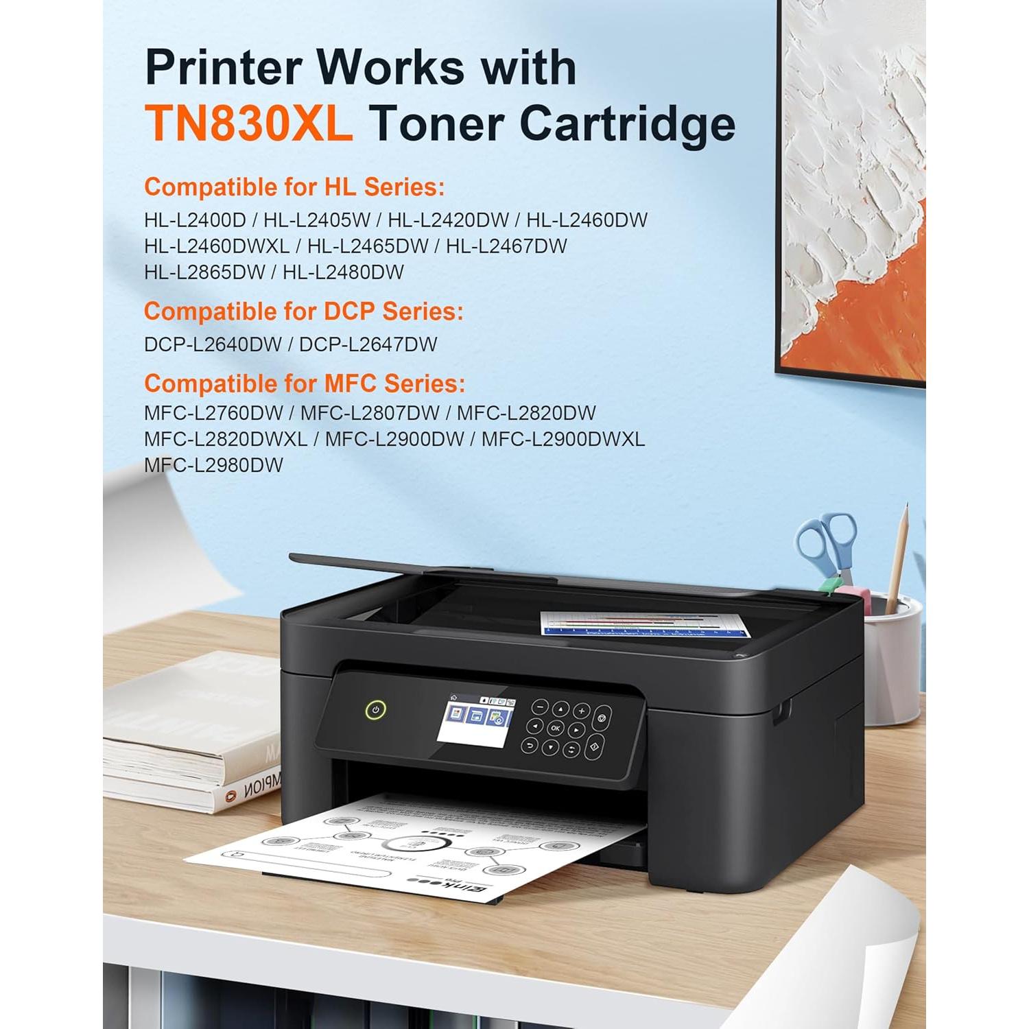 Cartucho de Tóner E-Z Ink Pro TN830XL Compatible Brother