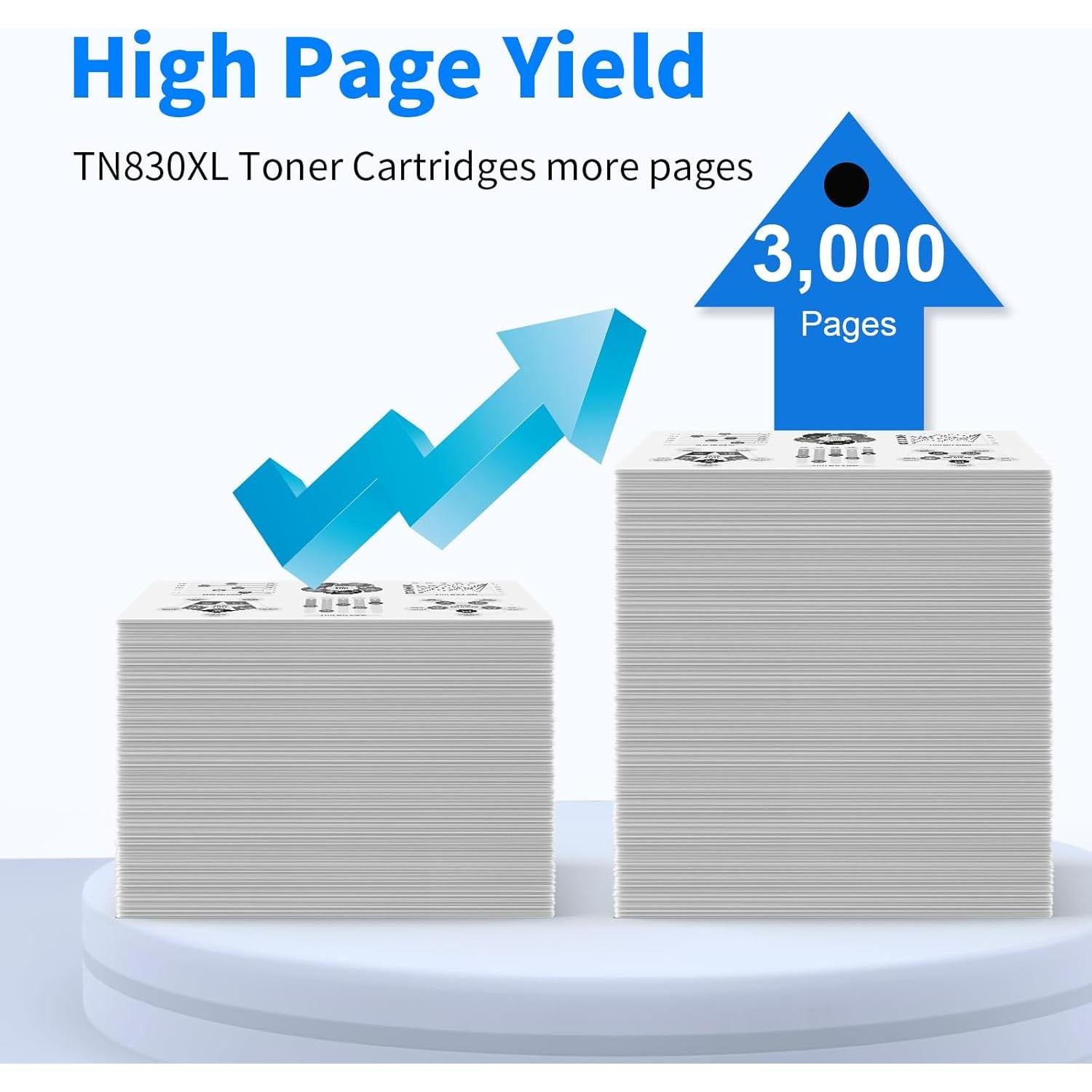 Cartucho de Tóner Negro TN830XL 4-Pack myCartridge Compatible