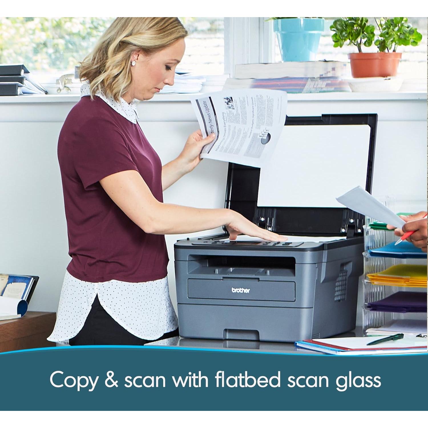 Impresora Láser Monocromática Brother L-2390DW Todo-en-Uno