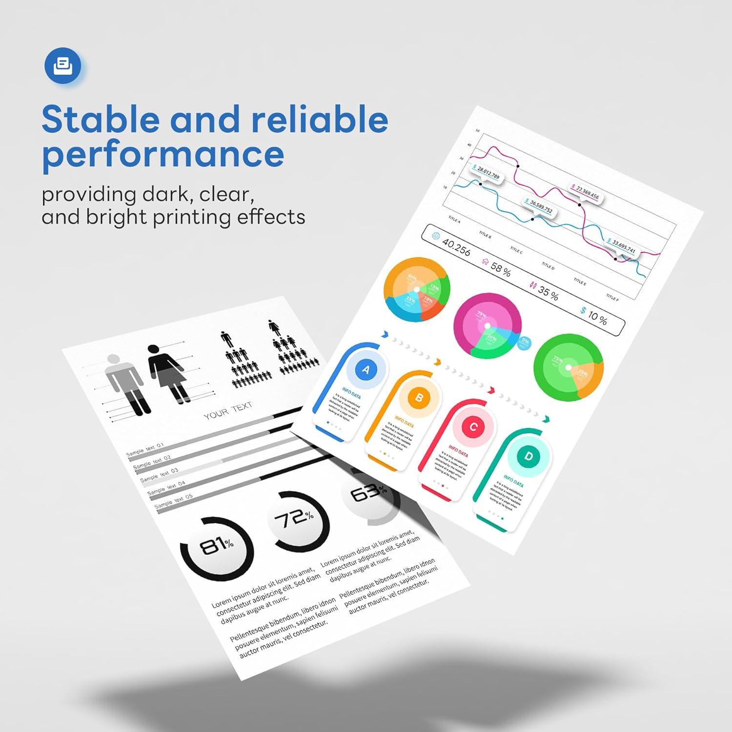 Cartucho de Tóner Snowflake TN431 Paquete de 4 Compatible