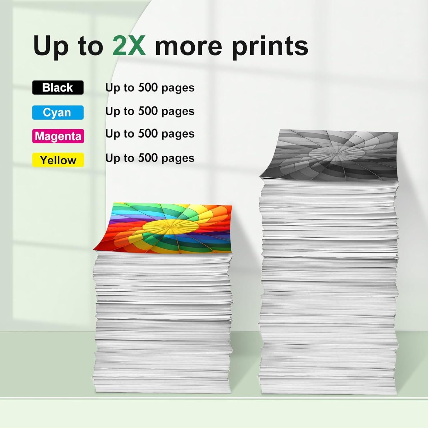 LC401XL Ink Cartridges for Brother Printer High Yield Replacement for Brother LC401 XL Ink Cartridges Work with MFC-J1010DW MFC-J1012DW MFC-J1170DW Printer (4 Pack，Black Cyan Magenta Yellow)