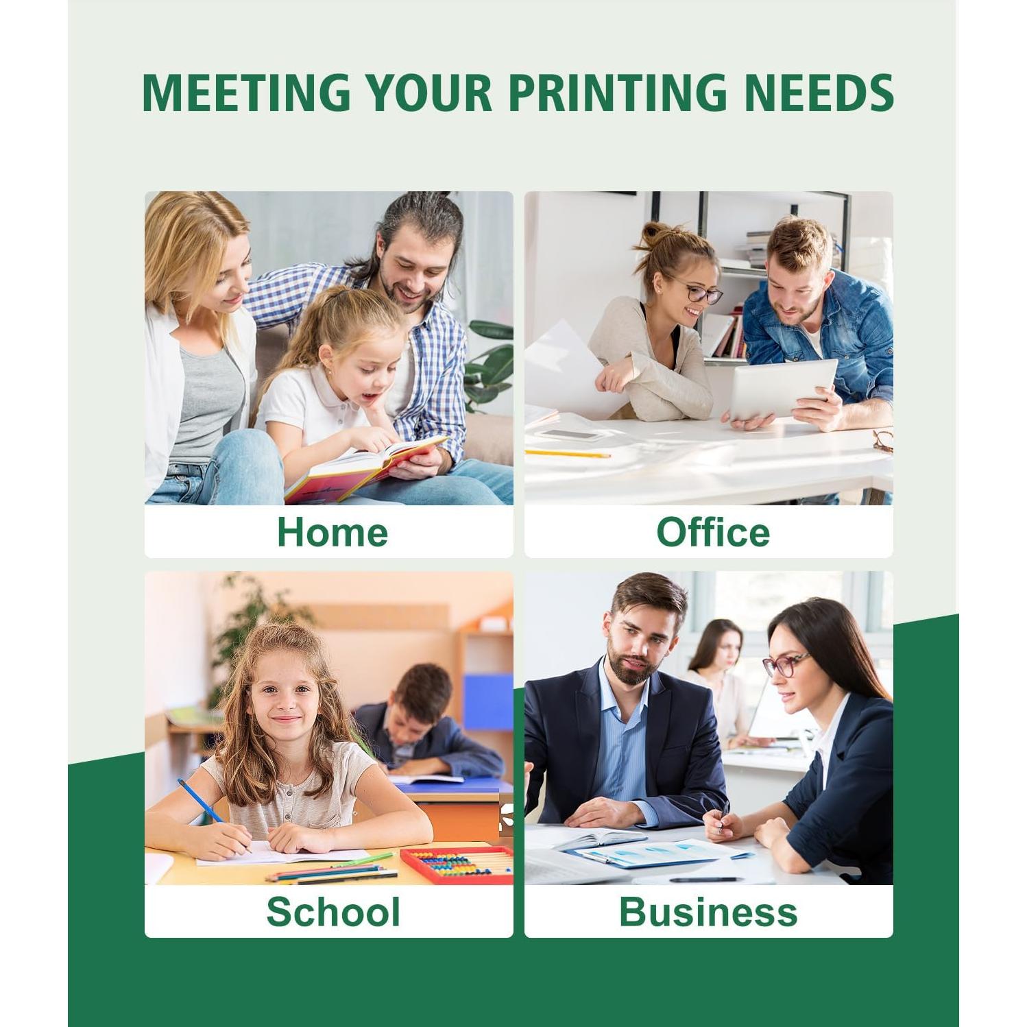 Cartuchos de tinta compatibles Kingjet LC401 4PK para Brother