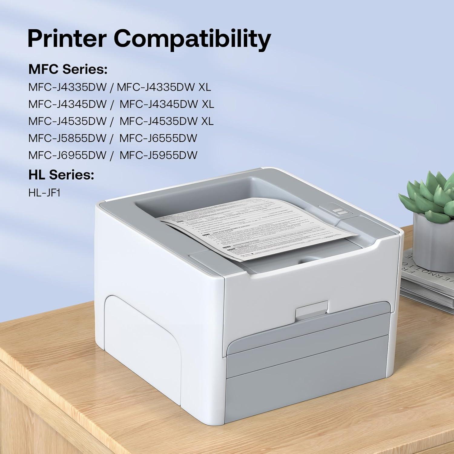 Cartuchos de tinta compatibles Brother LC406 - 4 Paquete (Negro, Cian, Magenta, Amarillo)