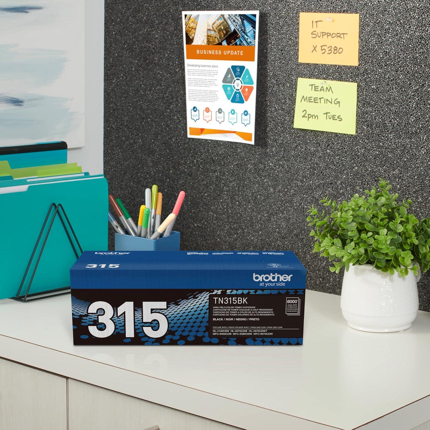 Cartucho de Tóner Negro Brother TN-315BK - Alto Rendimiento 6000p