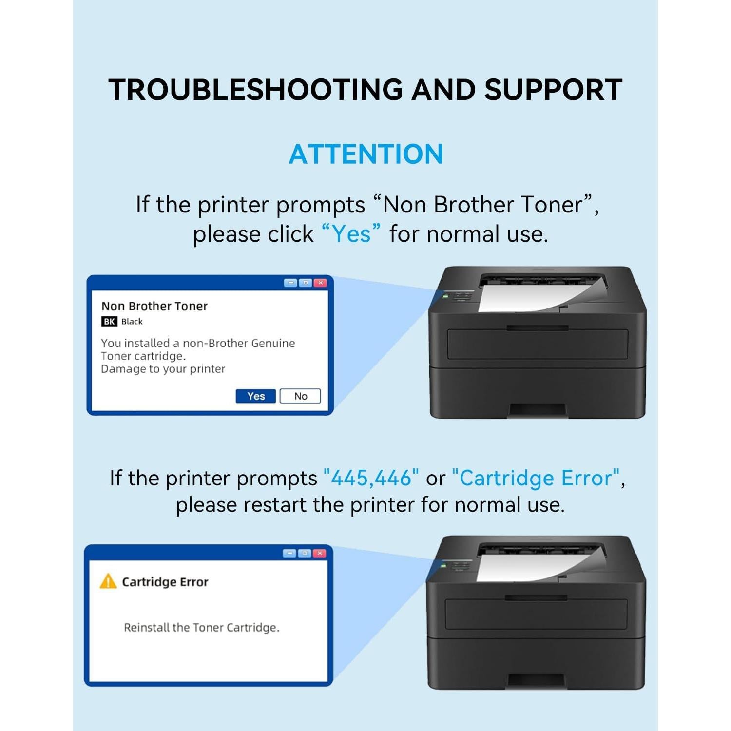 Cartucho de Tóner Compatible PRINPUSE TN830XL para Brother