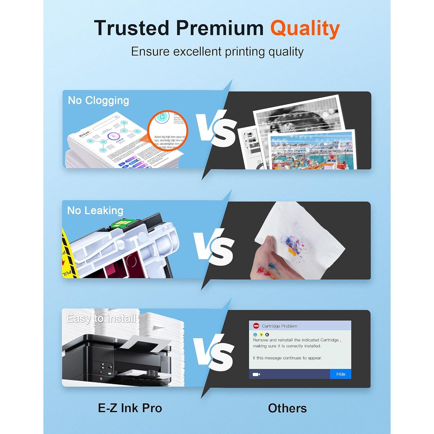 Cartuchos de tinta E-Z Ink Pro LC203XL compatibles para Brother - Paquete de 10