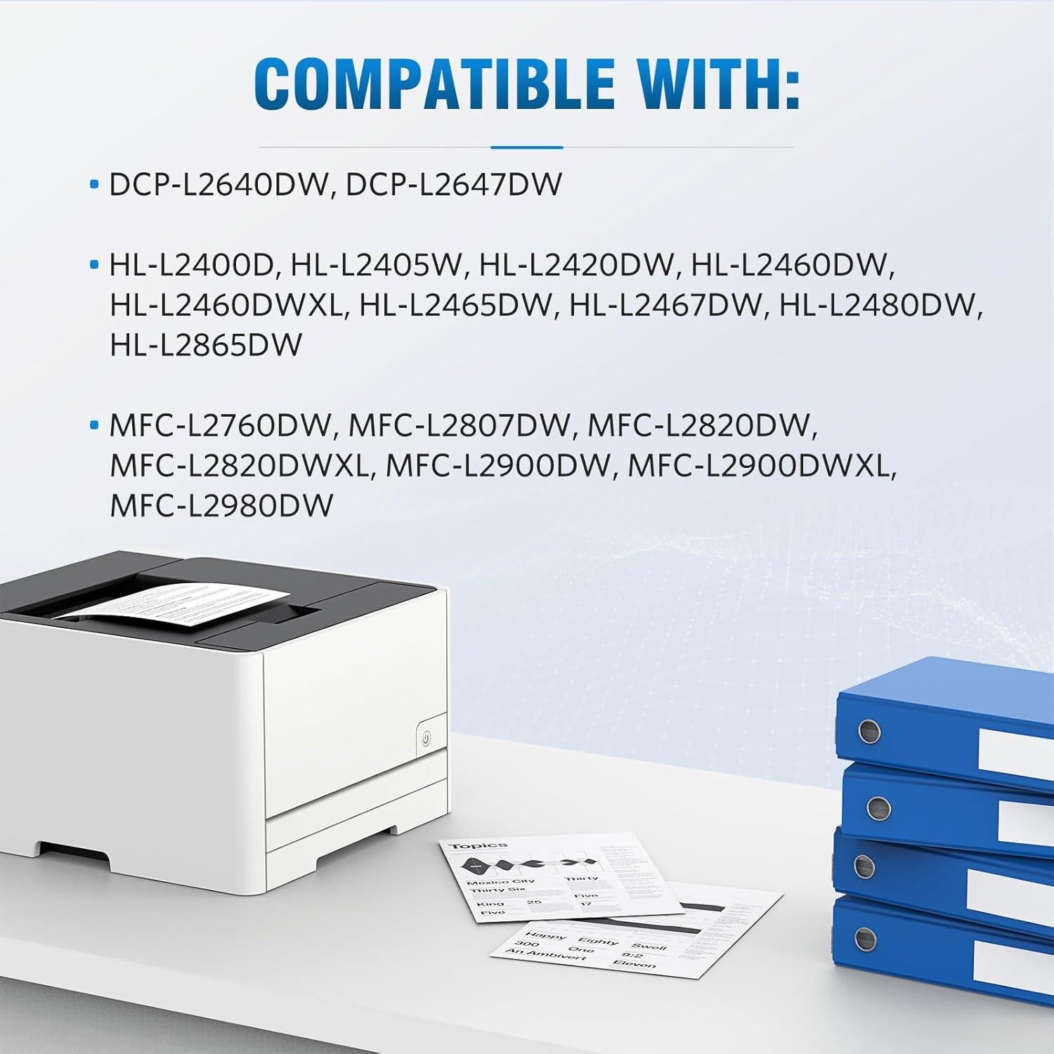 Cartucho de Tóner TN830XL Compatible Brother - 2 Negro Alto Rendimiento