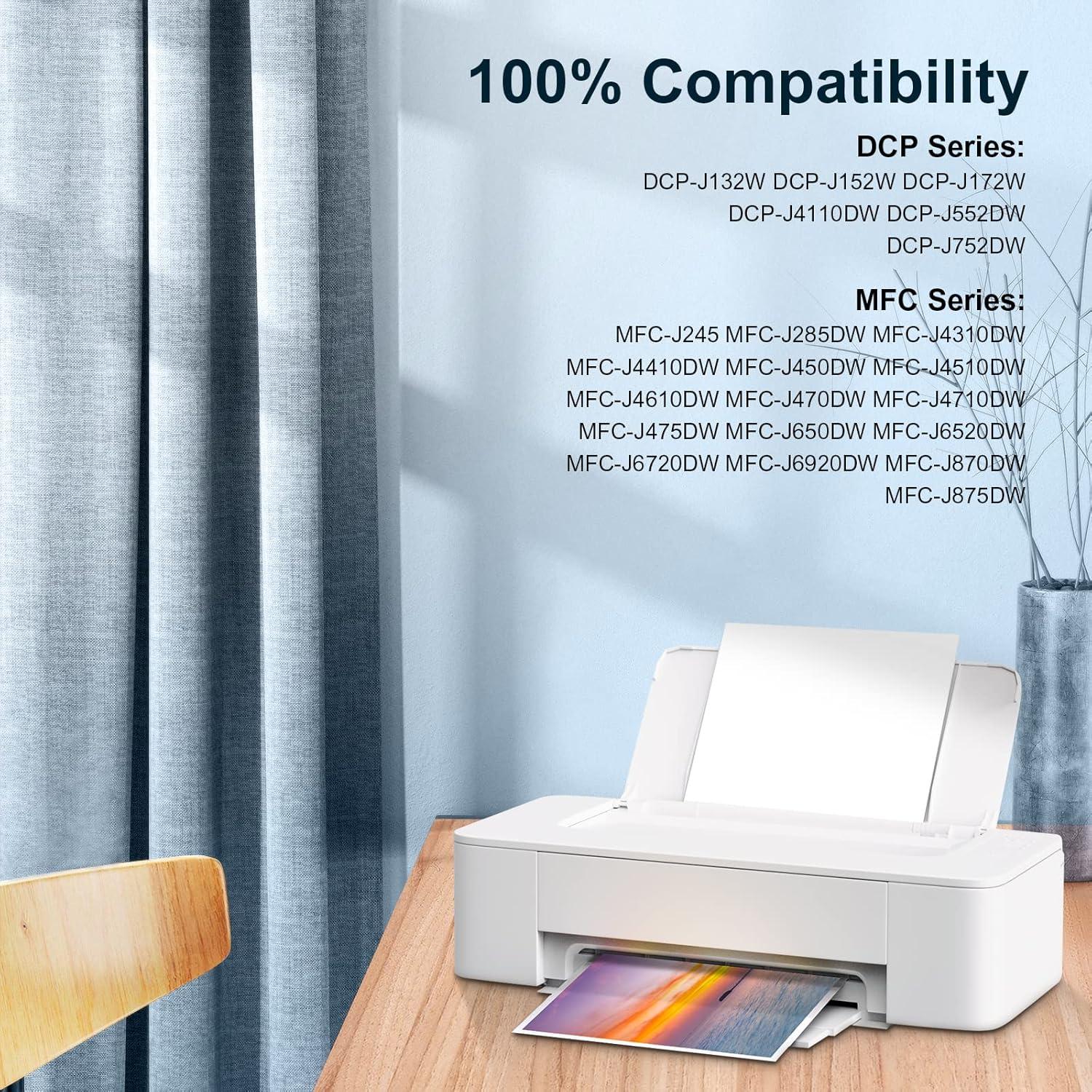 Cartuchos de Tinta Brother LC103XL Combo 4 Piezas Alto Rendimiento