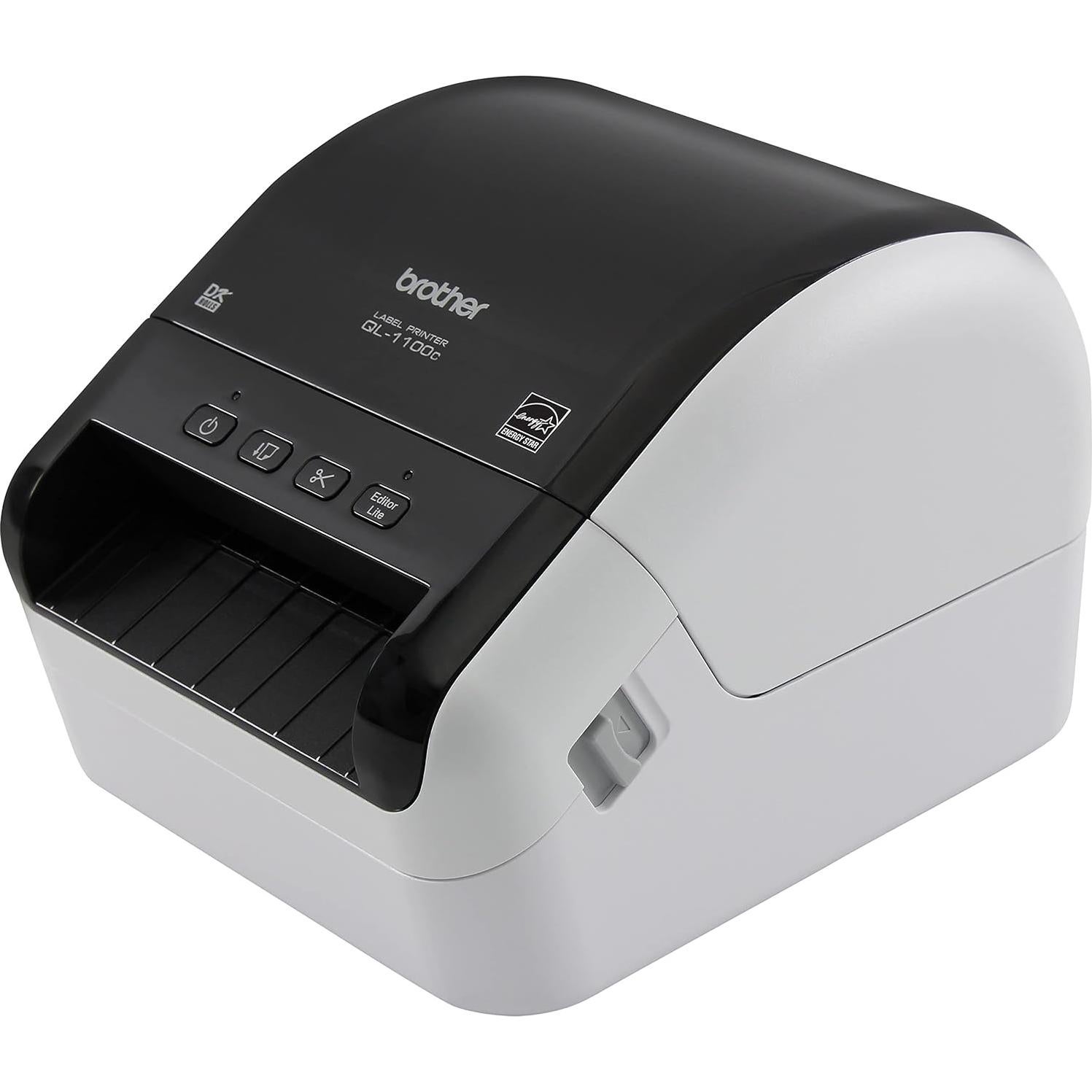 Brother QL-1100c Wide Format Label Printer, Shipping & Postage Labels 4” x 6”, Barcode & QR Code, High Speed, Direct Thermal Printing, Compact, uses DK Drop-in Label Rolls, USB Connectivity