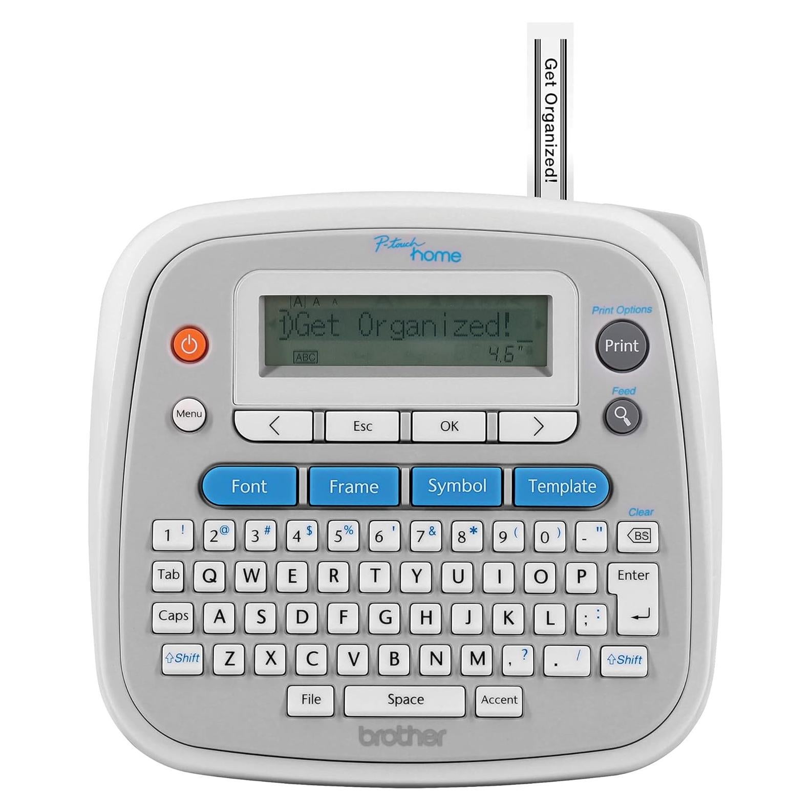 P-Touch Home Personal Label Maker - PT-D202,Grey
