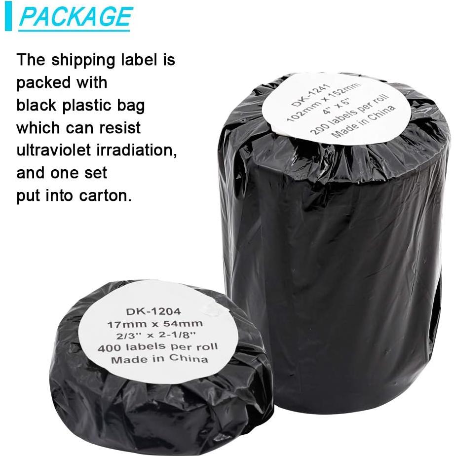 Etiquetas de Papel Blanco para Envíos Brother DK-1241 - 800 Unidades