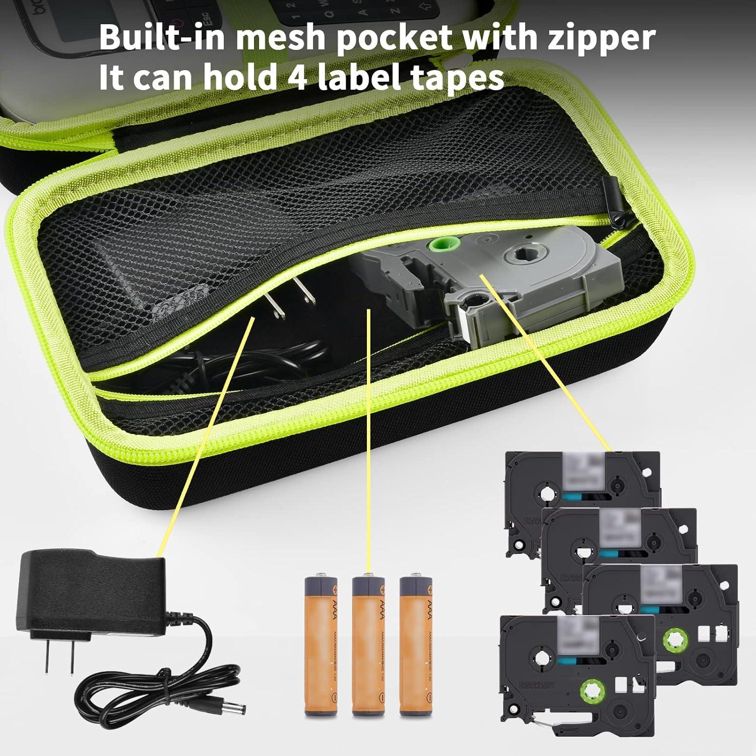 Funda de Transporte para Etiquetadora Brother PTH110 - Negro