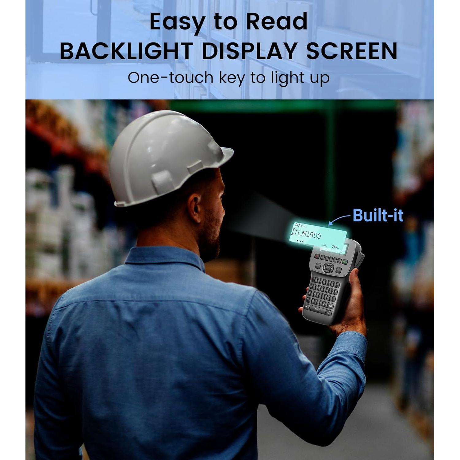 Etiquetadora Portátil Vixic LM1600 con Cinta Recargable 12mm