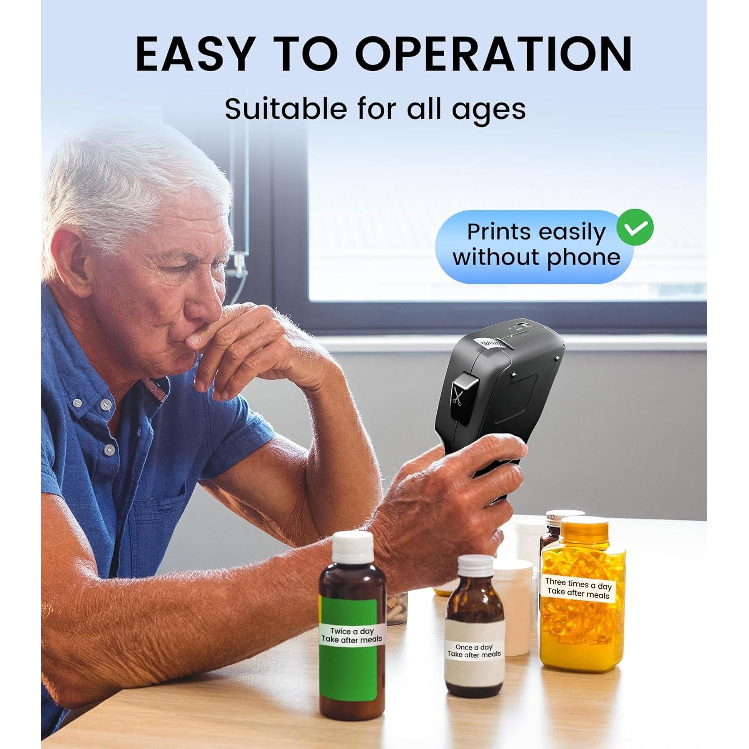 Etiquetadora Portátil Vixic LM1600 con Cinta Recargable 12mm