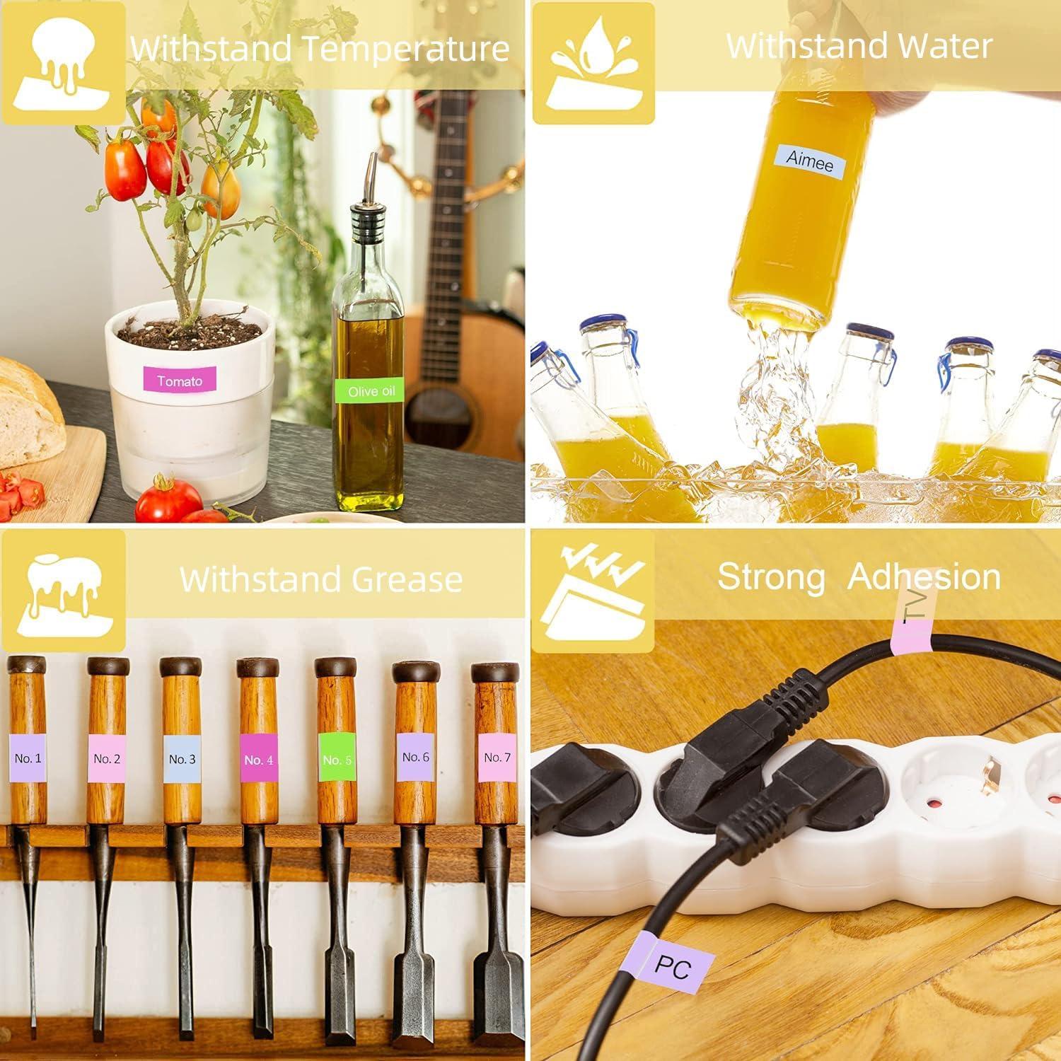 Cinta de Etiquetadora Brother P-Touch TZe 12mm 5 Colores