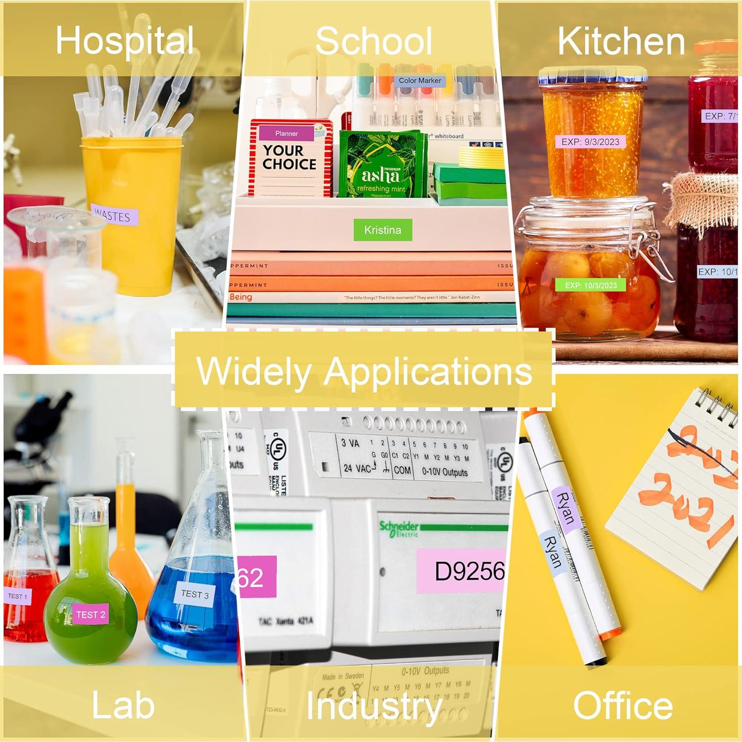 Cinta de Etiquetadora Brother P-Touch TZe 12mm 5 Colores