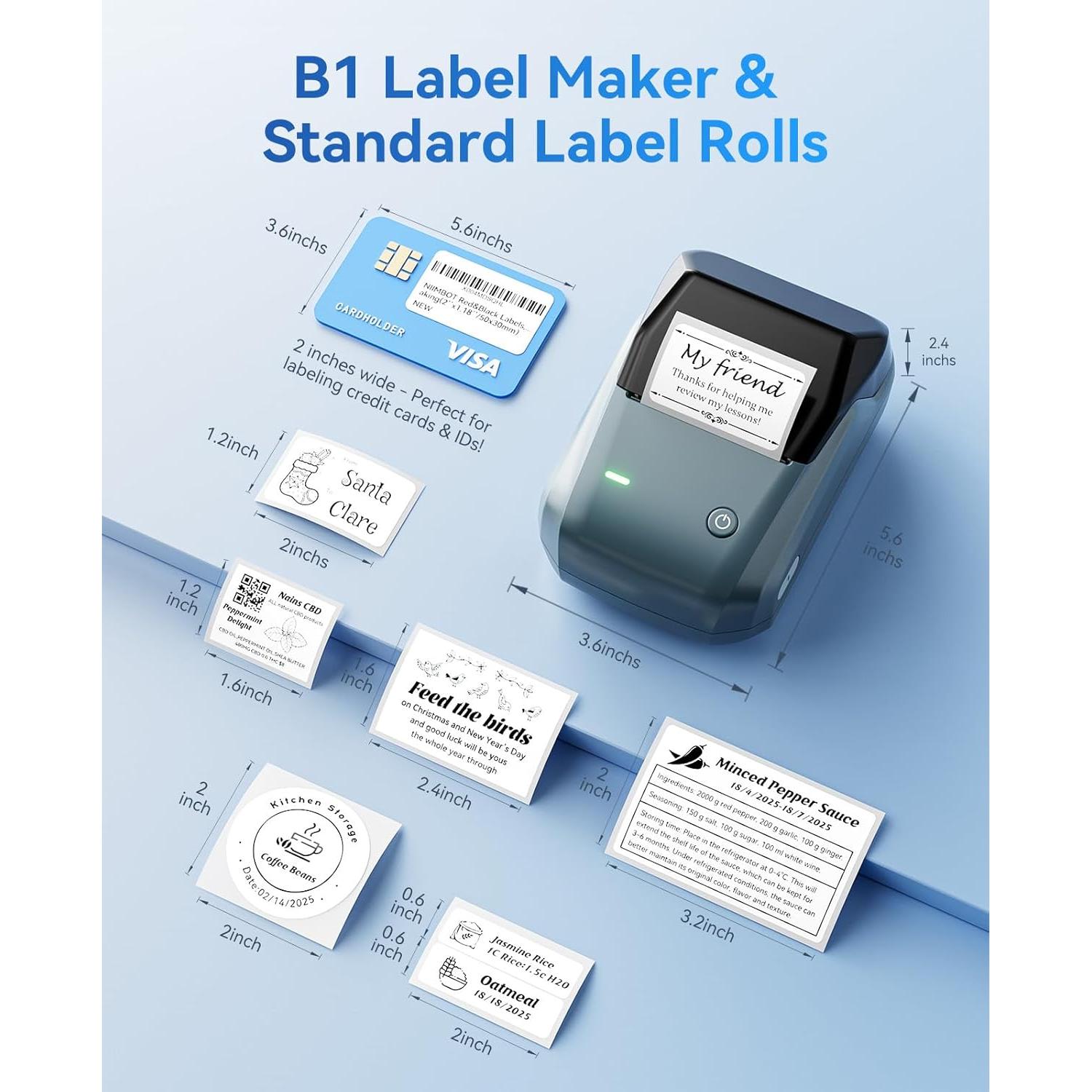 Impresora de Etiquetas NIIMBOT B1 Térmica Bluetooth 2"