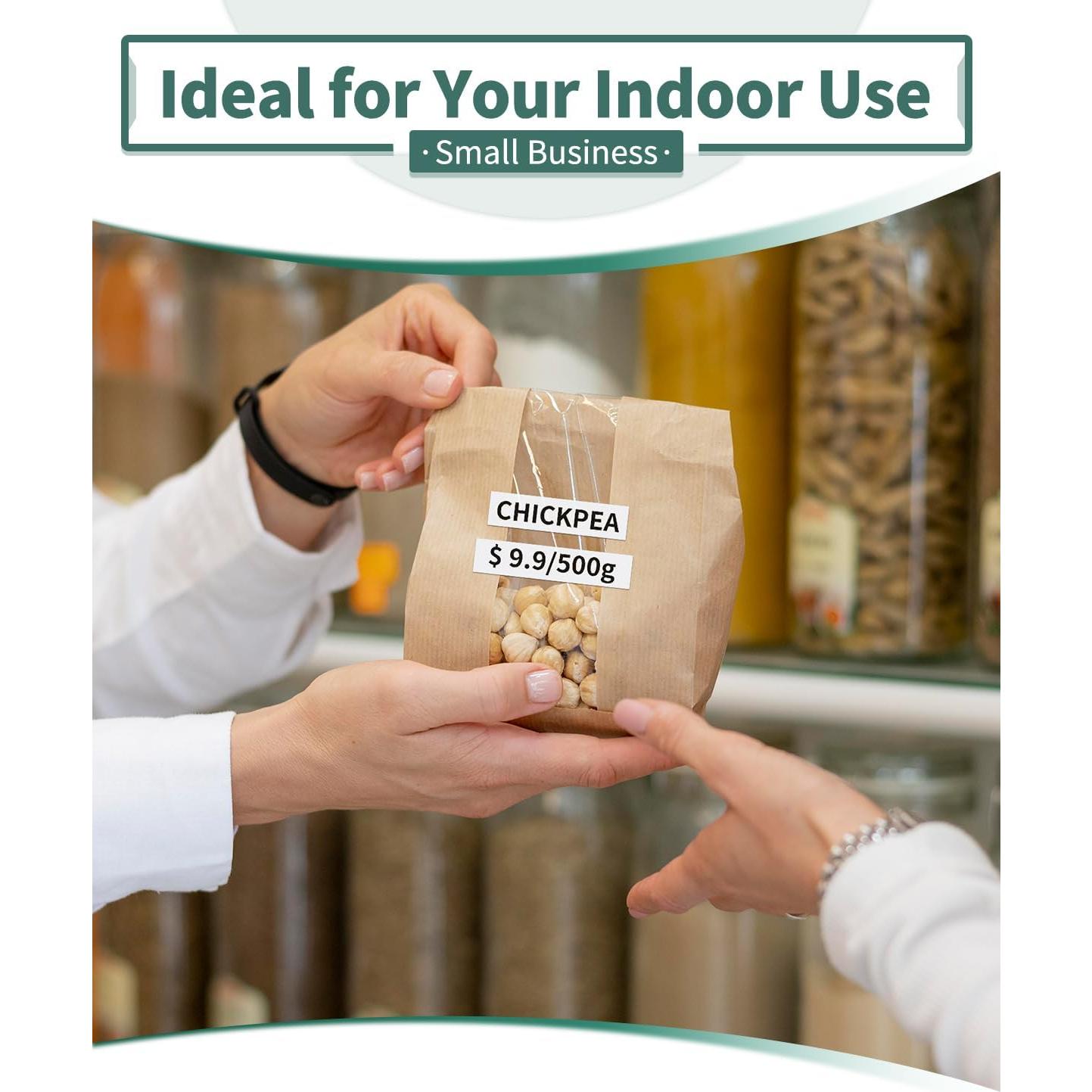 Cinta de Etiqueta Anycolor M-K231 12mm Blanca Paquete de 4