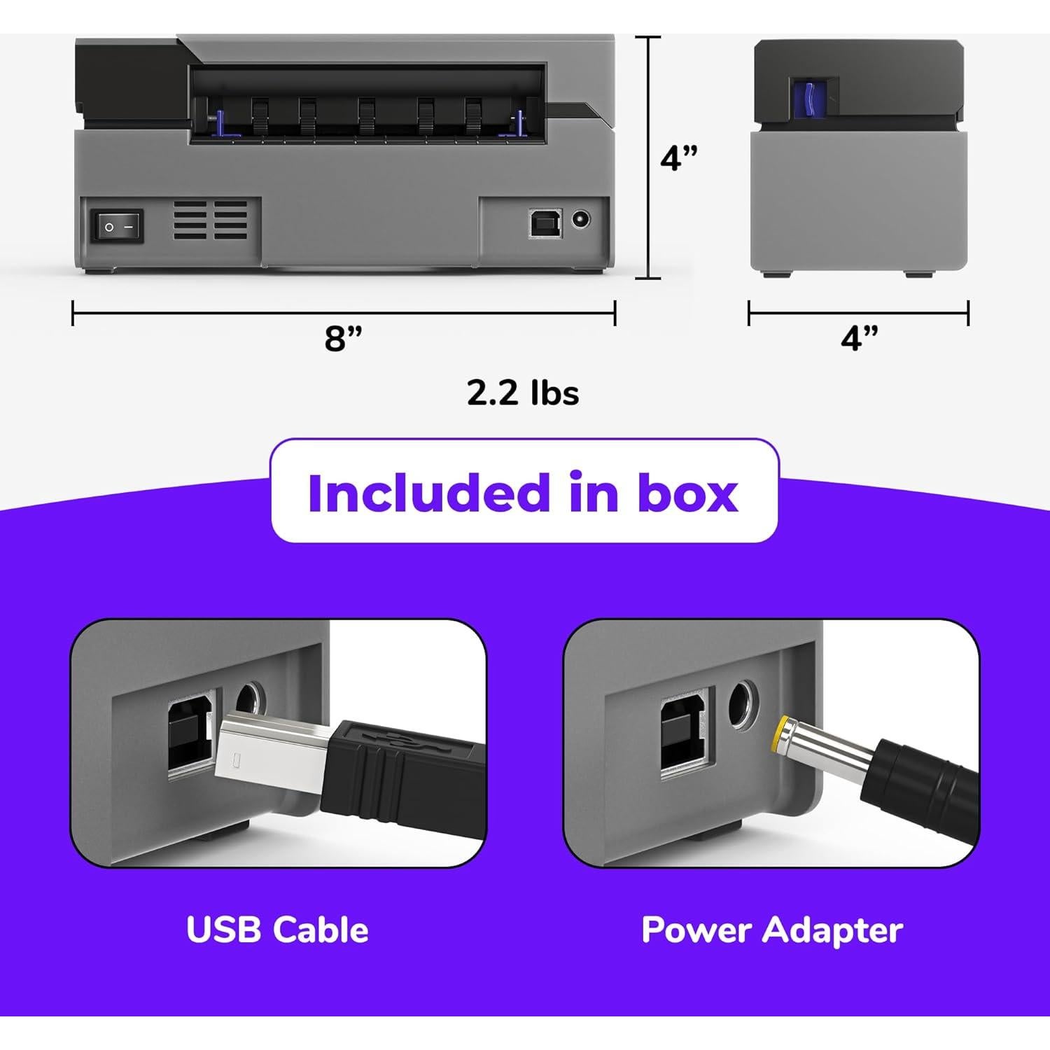 Impresora de Etiquetas Térmicas Rollo X1038 USB 10x15 cm