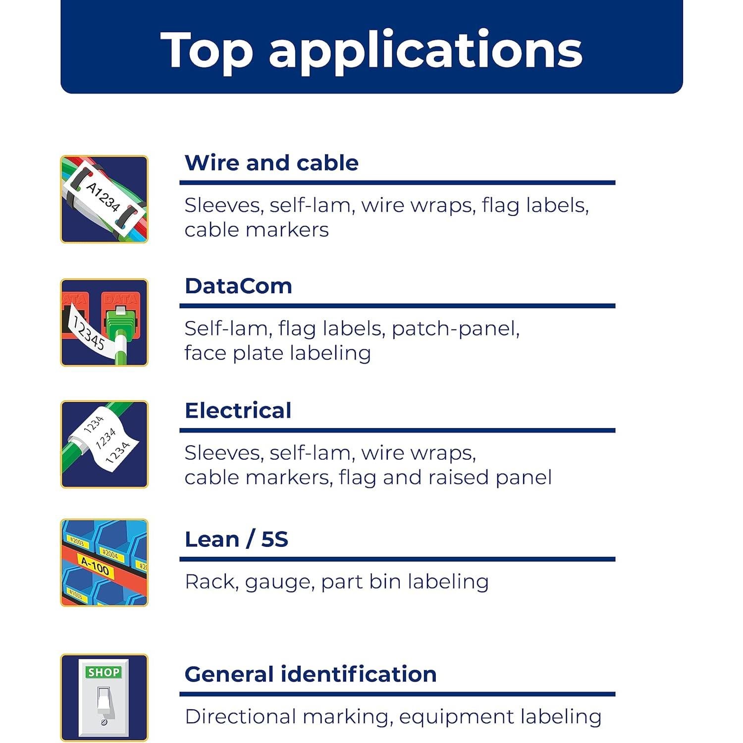 Kit de Impresora de Etiquetas Portátil Brady M210 - Amarillo/Negro