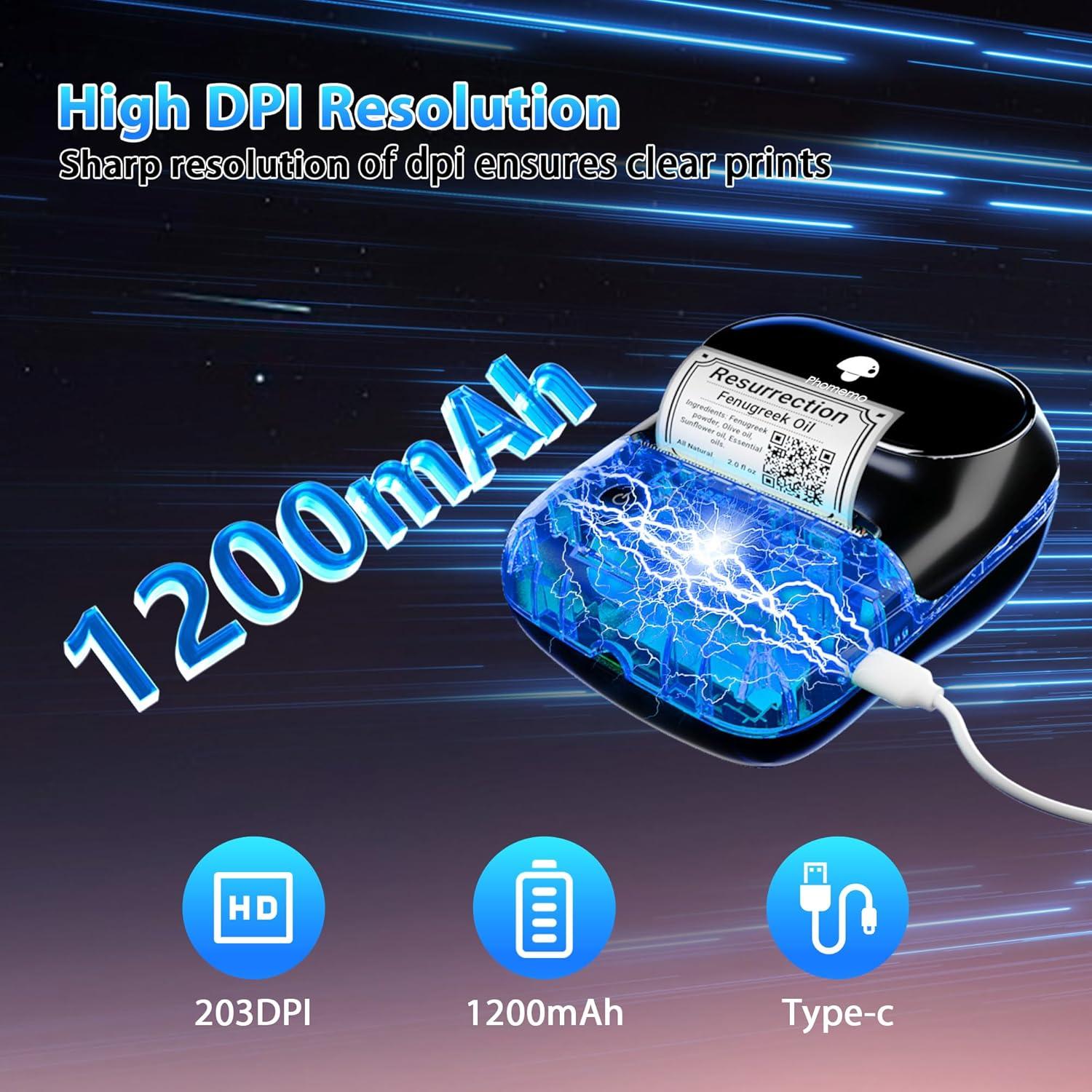 Etiquetadora Bluetooth Phomemo M108 2 Pulgadas para Oficina y Hogar