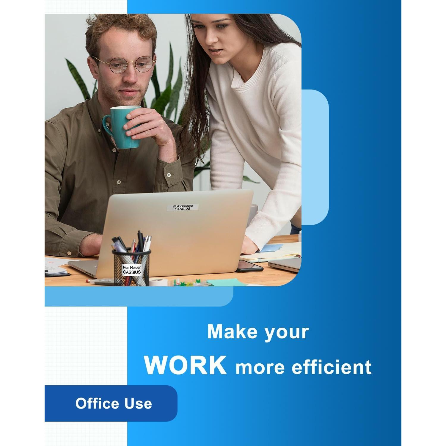 Cinta de Etiquetadora MarkDomain TZe-131 12mm Transparente 4-Pack