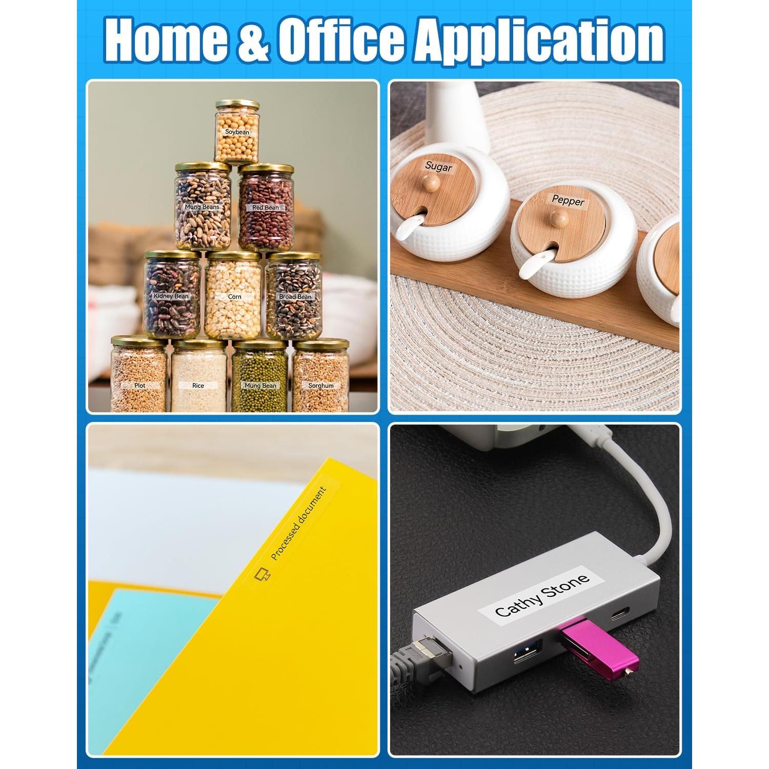 Cinta de Etiquetadora MarkDomain TZe-131 12mm Transparente 4-Pack