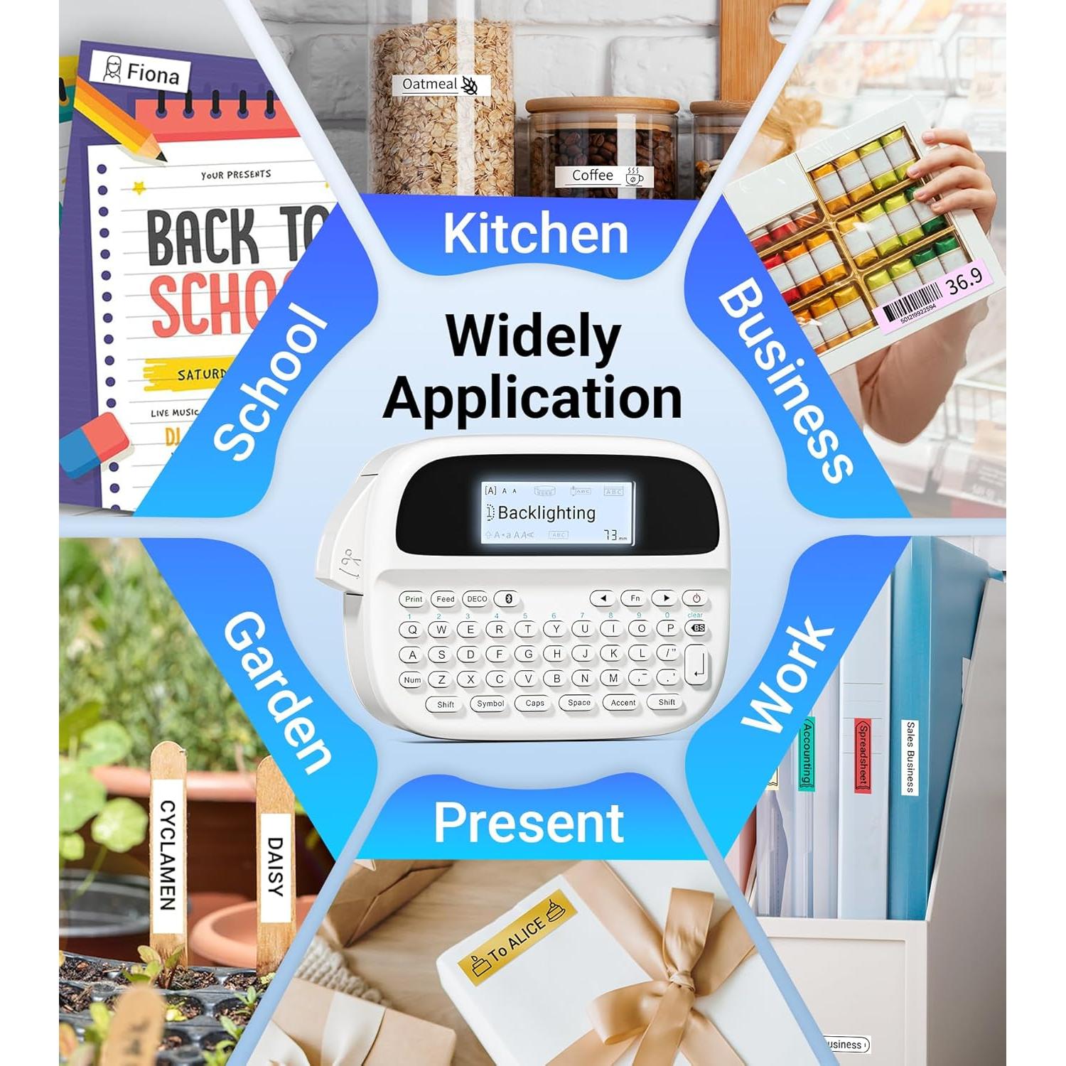Etiquetadora Portátil EazeID M950 Recargable con Pantalla LCD