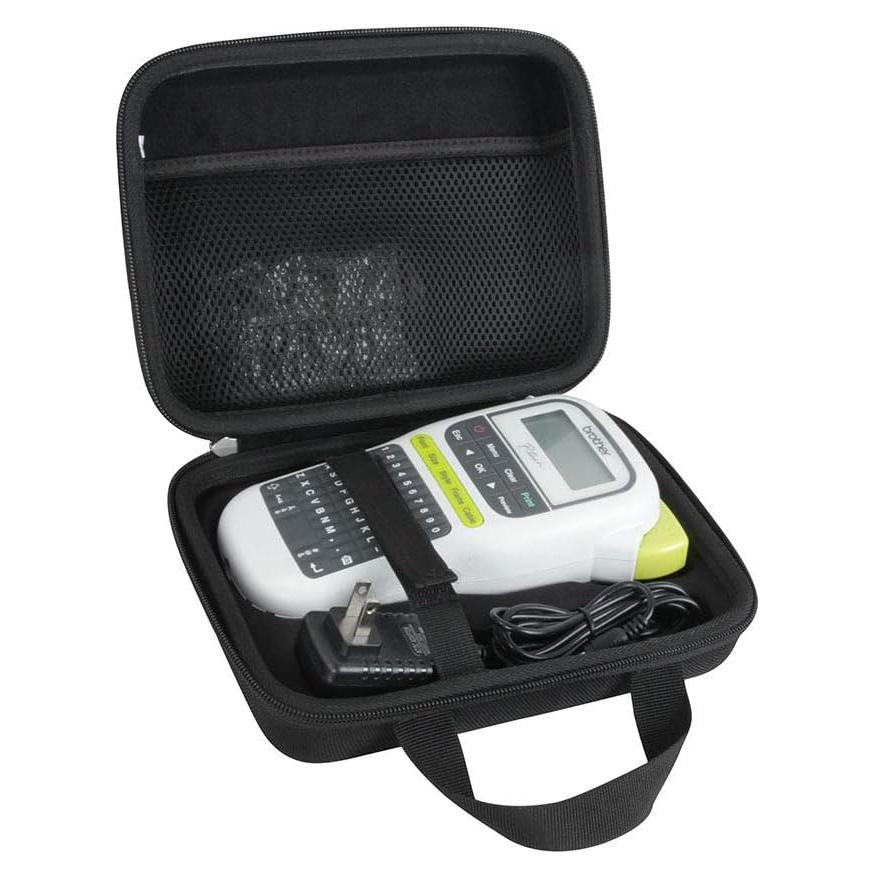 Funda de viaje dura Hermitshell para etiquetadora Brother P-Touch