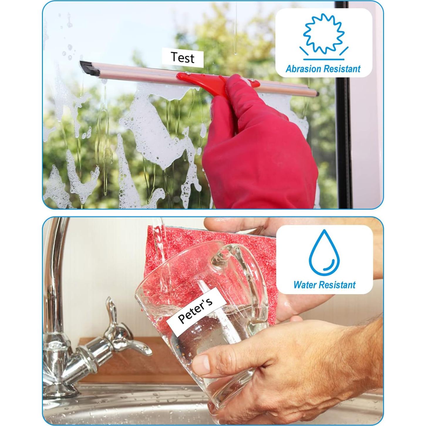 Cinta de Etiquetadora Weemay TZe-221 9mm Laminada Negra Blanca