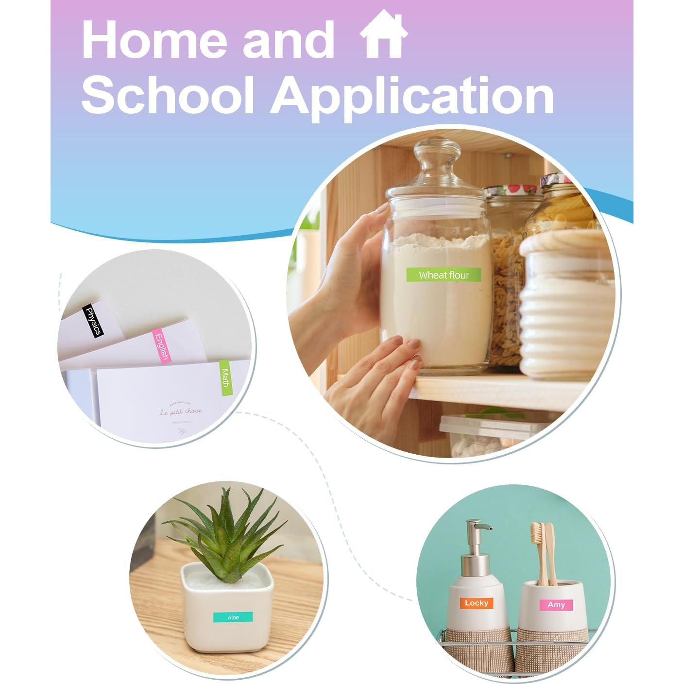 Cintas de Etiqueta Labelife 6-Pack 12mm para Brother P Touch