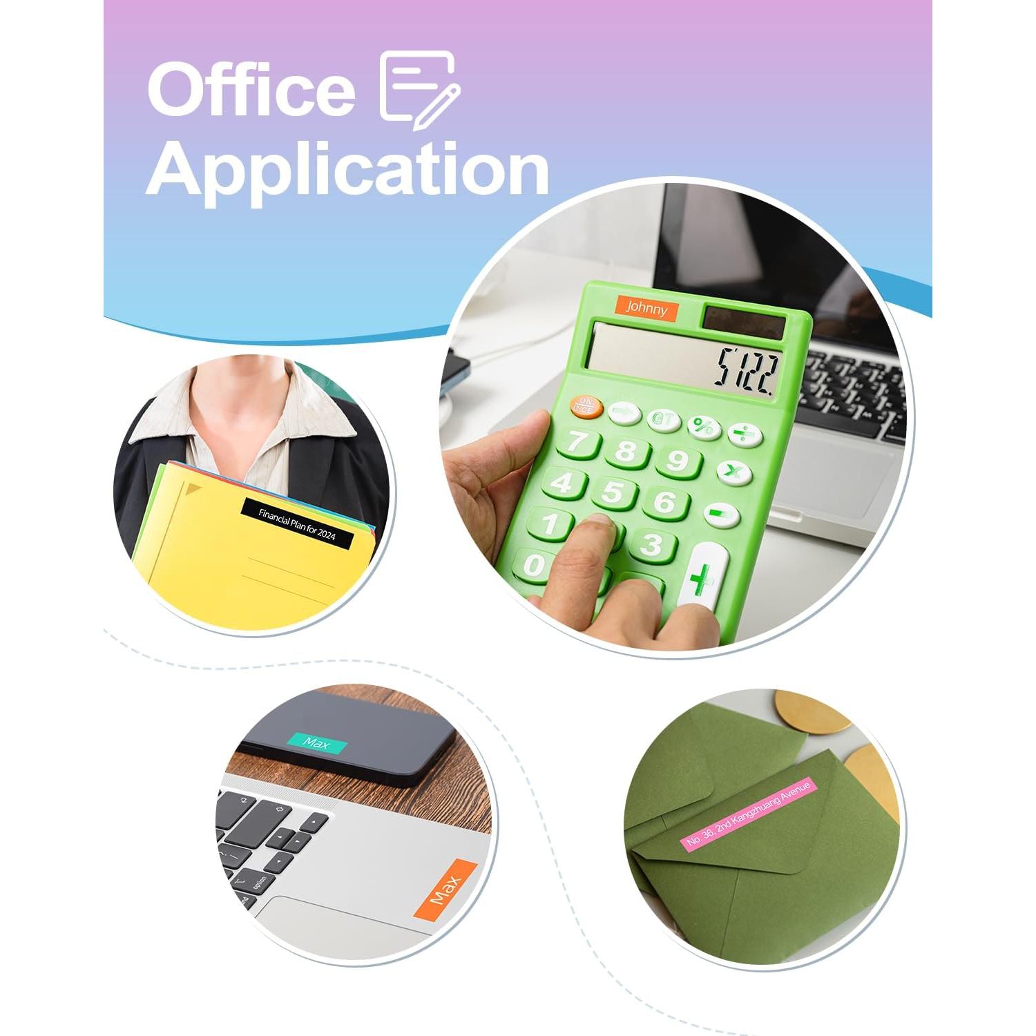 Cintas de Etiqueta Labelife 6-Pack 12mm para Brother P Touch