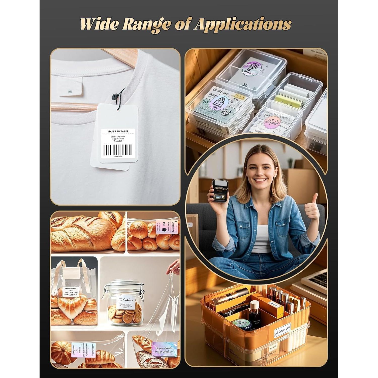 Impresora de Etiquetas Térmica Vretti K2 Bluetooth 2" Negra