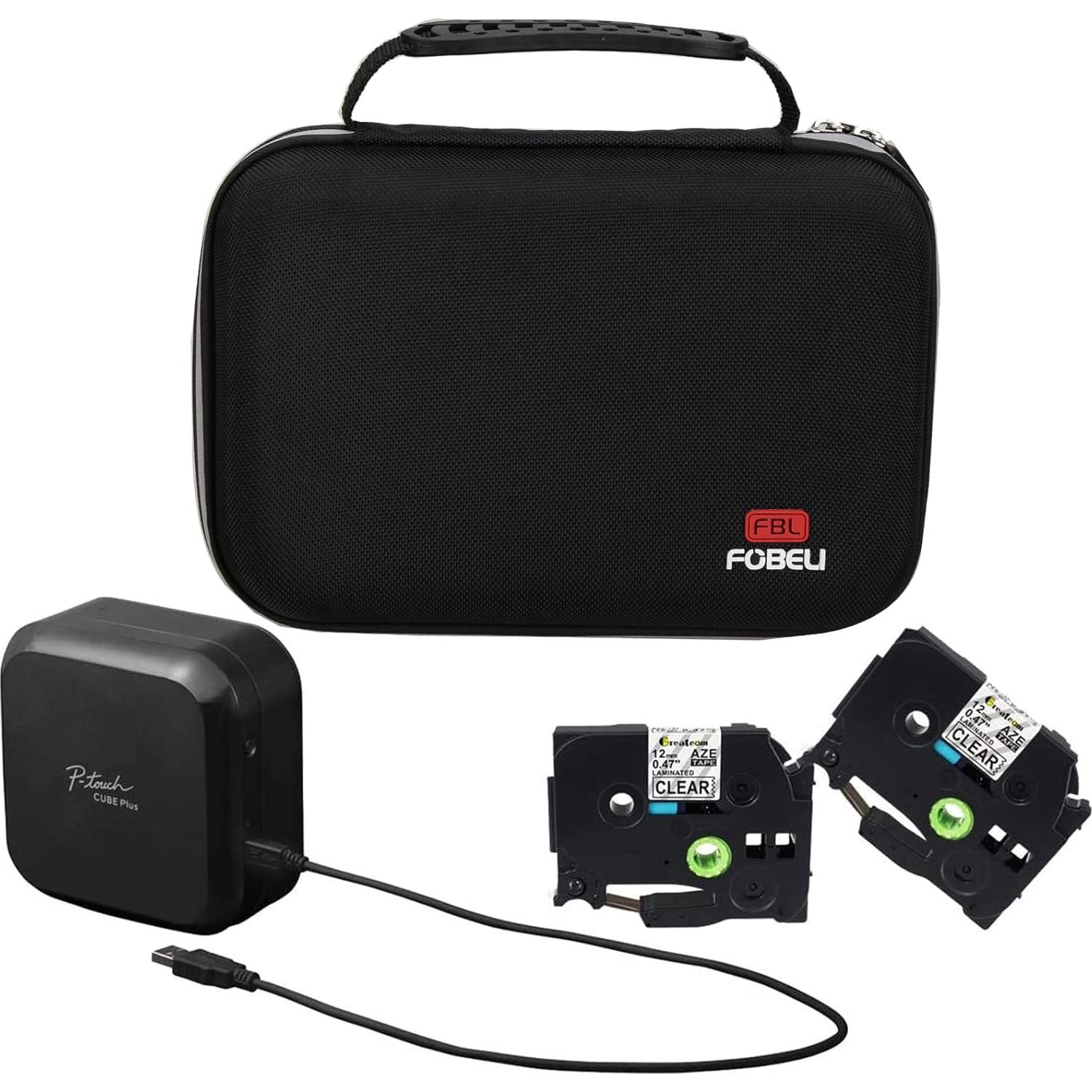 Funda de Almacenamiento Dura FBLFOBELI para Brother P-Touch Cube Plus