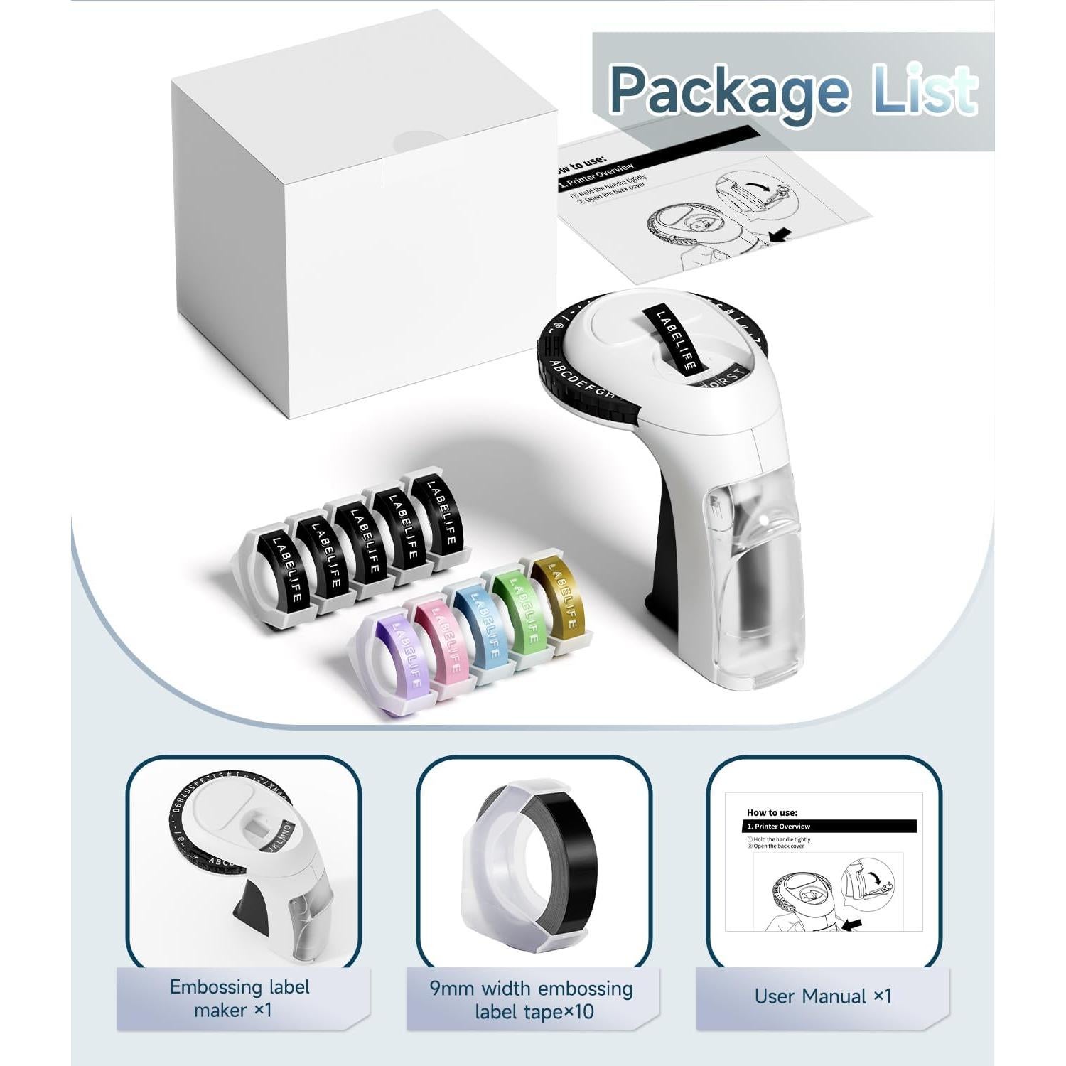 Máquina de Etiquetas en Relieve Labelife Omega S Manual 3D
