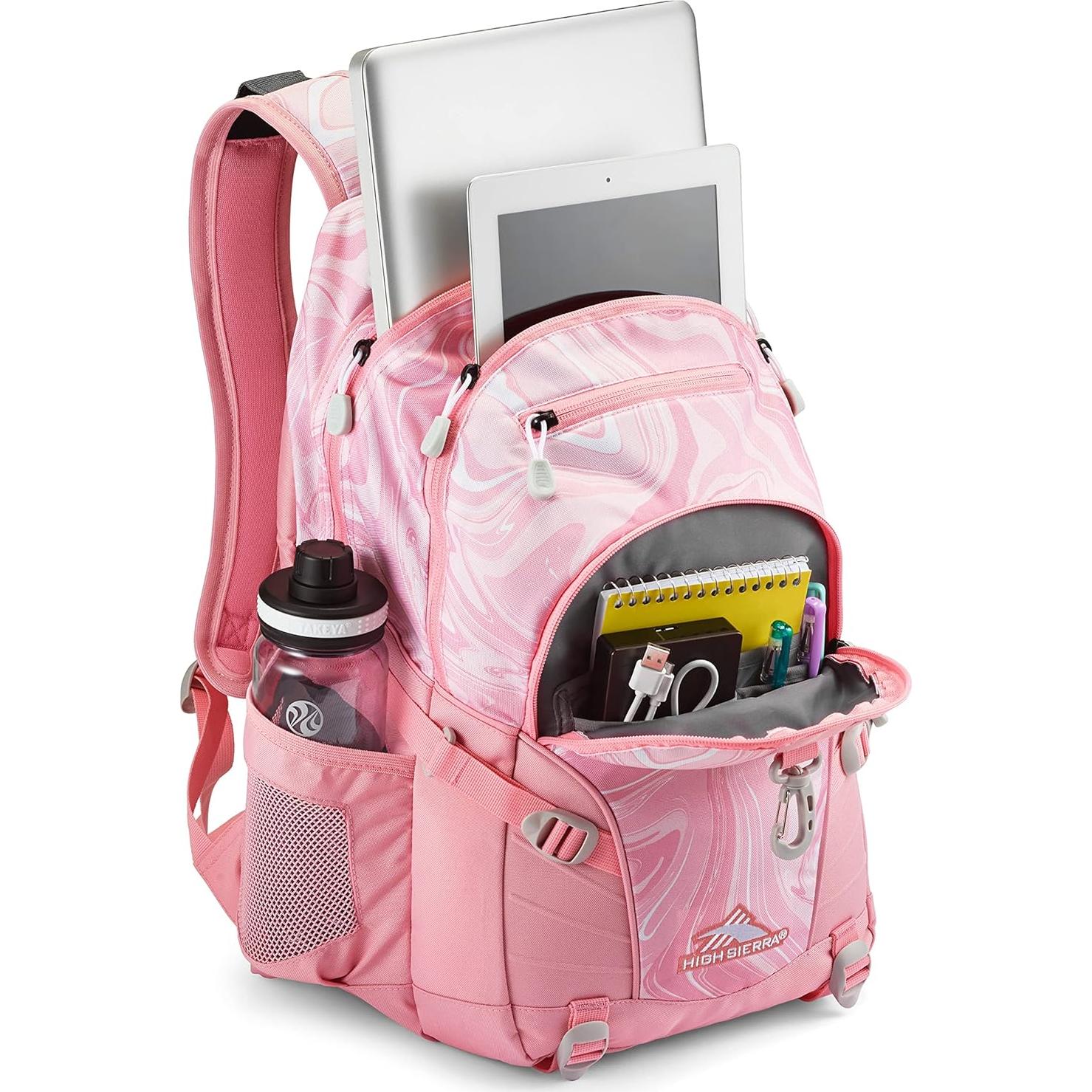 Mochila High Sierra Loop Rosa con Funda para Tableta 33L