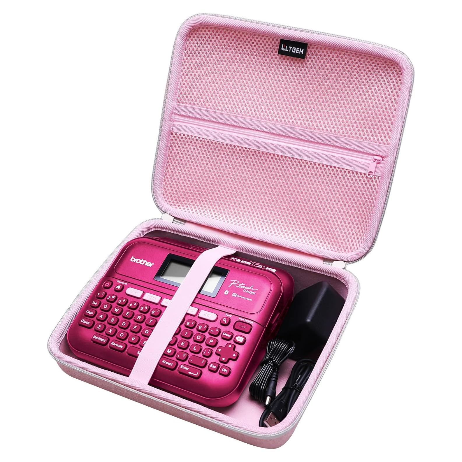 Funda Rosa LTGEM para Etiquetadora Brother P-Touch PT-D610BT