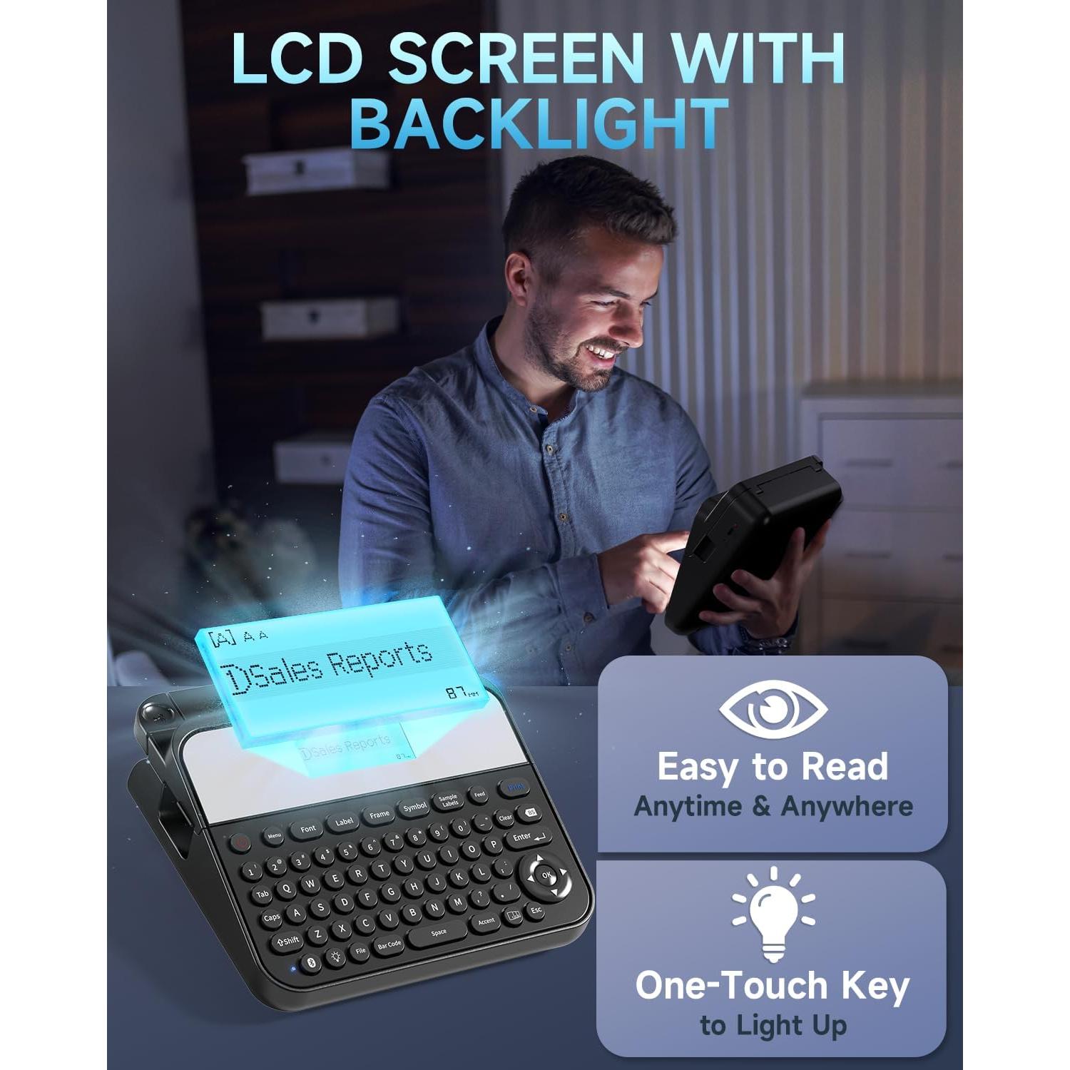 Máquina de Etiquetas Vixic D480BT 18mm Bluetooth Recargable