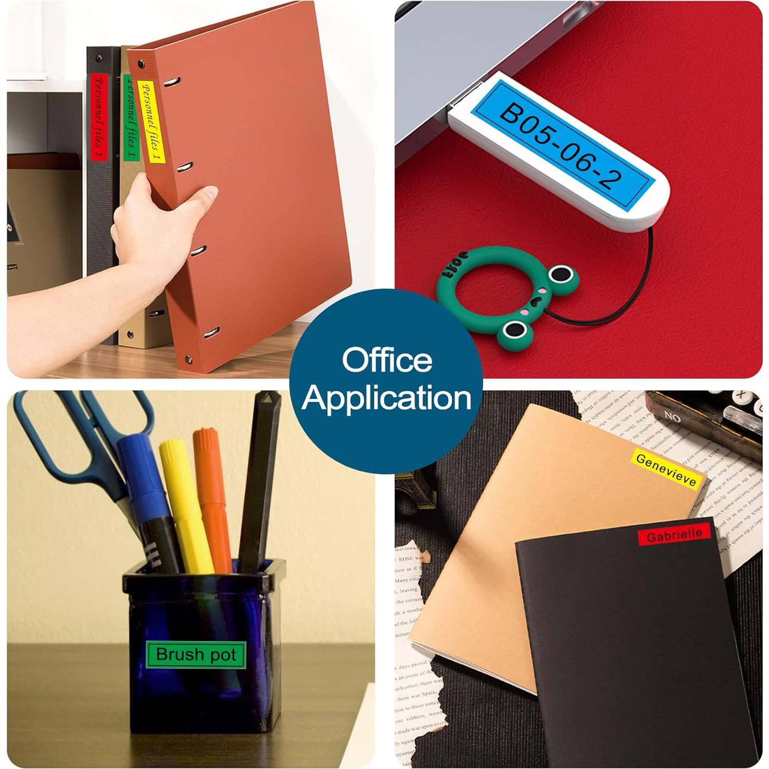 Cinta de Etiqueta BOYEEZON 5 Pack 12mm Compatible Brother